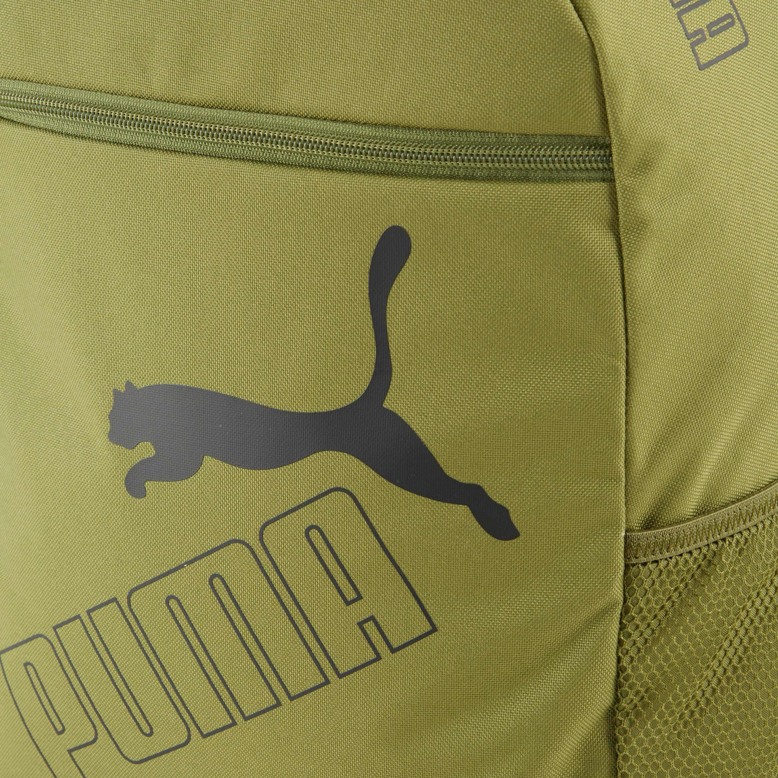 Puma Logo Print School Backpack with Adjustable Shoulder Straps and Zip Closure-boys-accessories-bagsandbackpacks-image-3