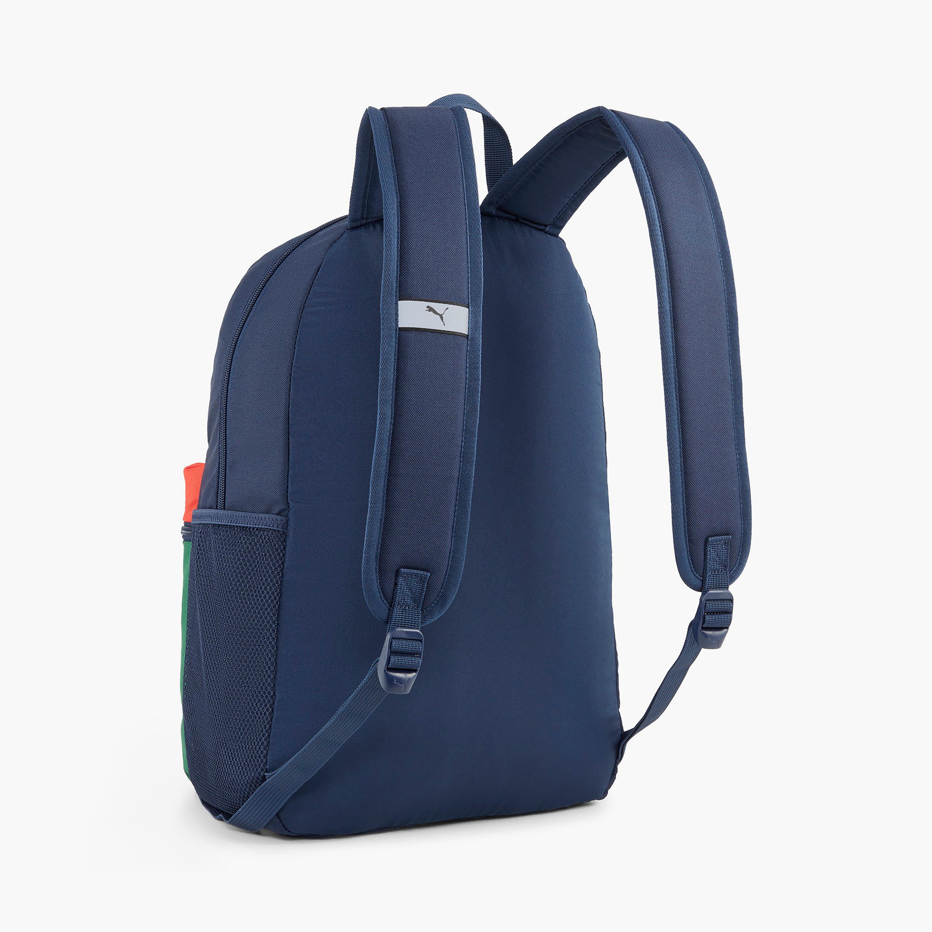 Puma Colourblock School Backpack with Adjustable Straps and Zip Closure-school-bagsandbackpacks-backpacks-image-2