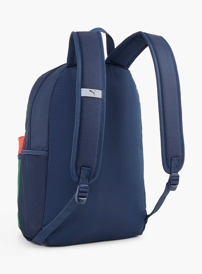 Puma Colourblock School Backpack with Adjustable Straps and Zip Closure-school-bagsandbackpacks-backpacks-image-2