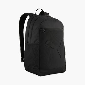 PUMA Solid School Backpack with Adjustable Straps and Zip Closure-school-image-1