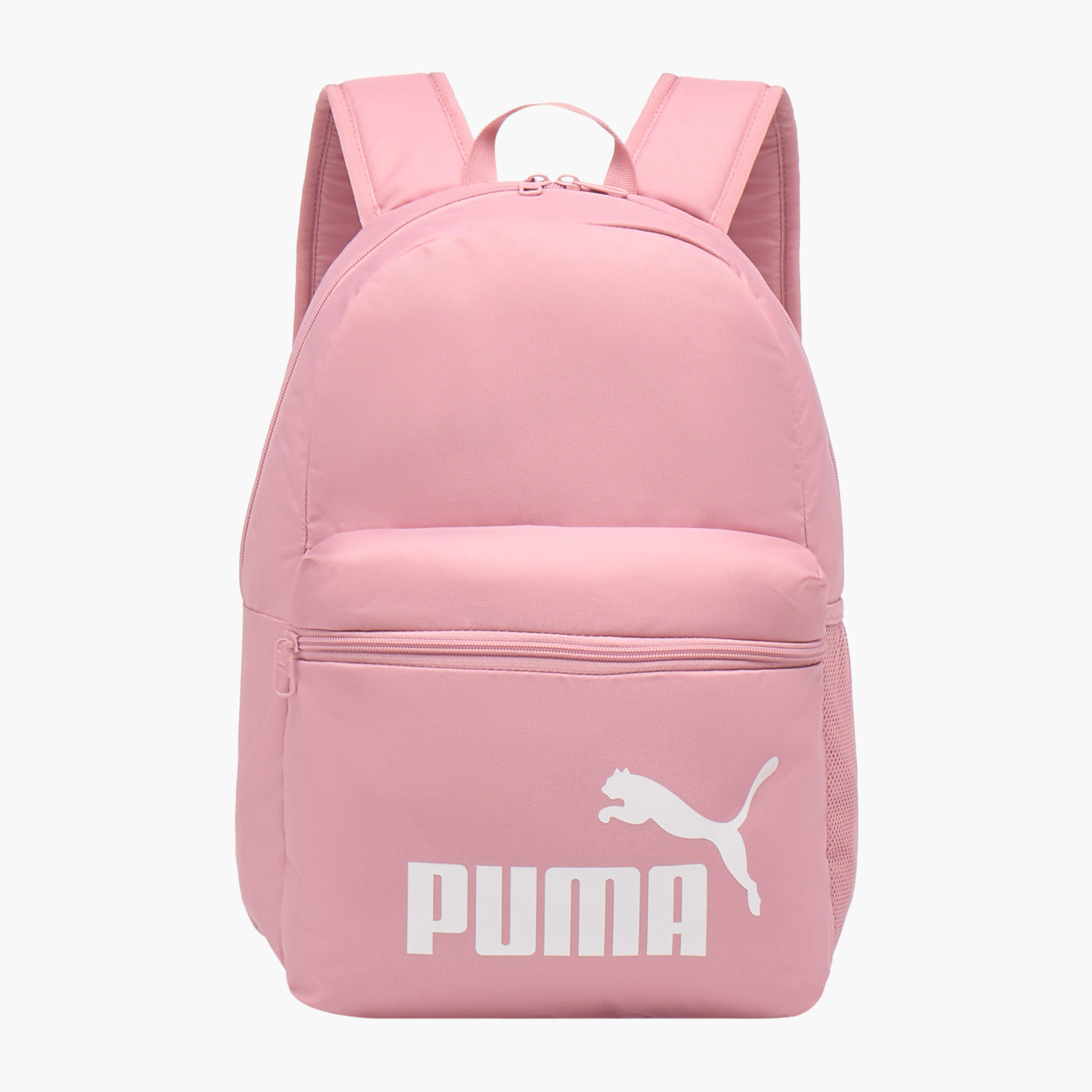 Puma Logo Print School Backpack with Adjustable Straps and Zip Closure-school-bagsandbackpacks-backpacks-image-1
