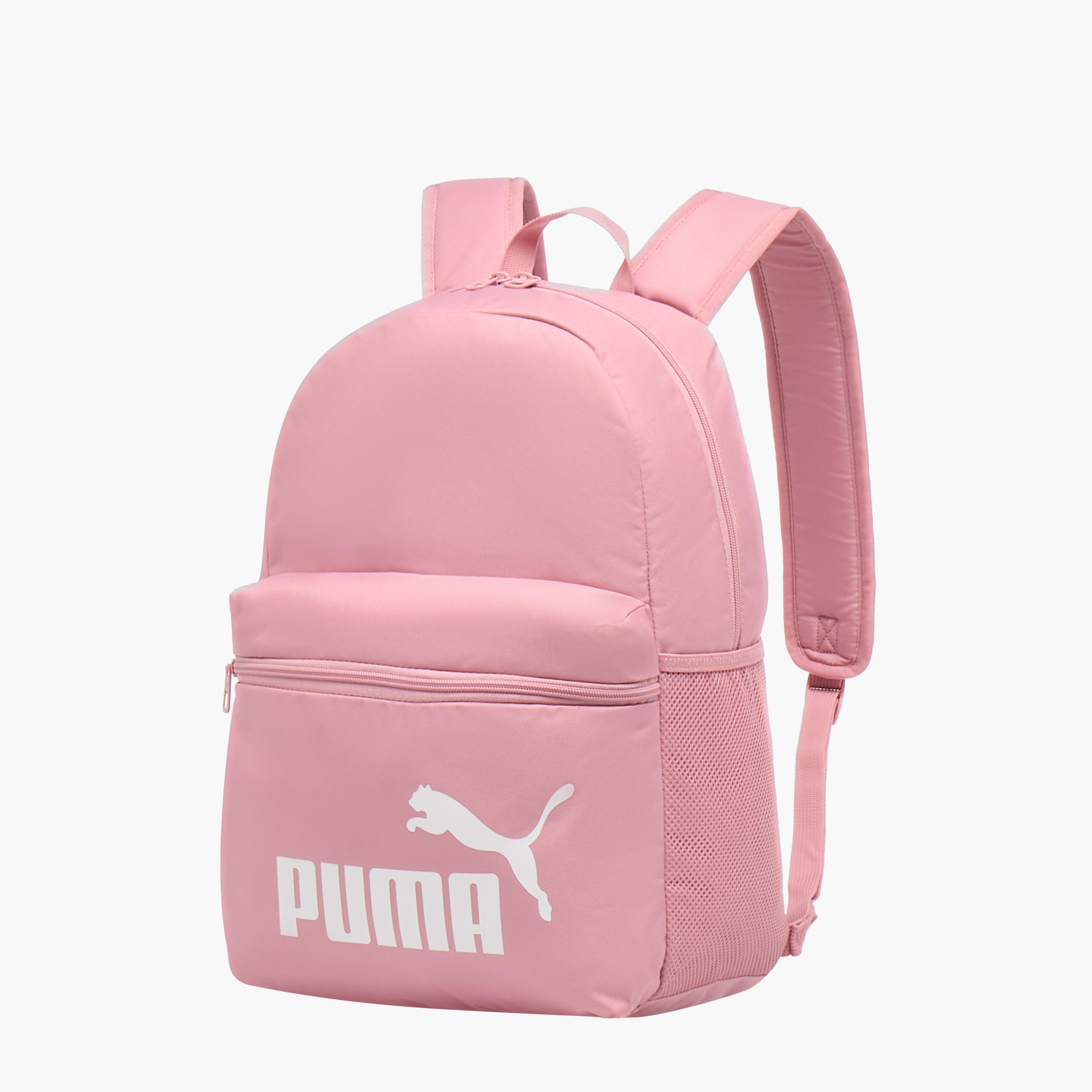 Puma Logo Print School Backpack with Adjustable Straps and Zip Closure-school-bagsandbackpacks-backpacks-image-2