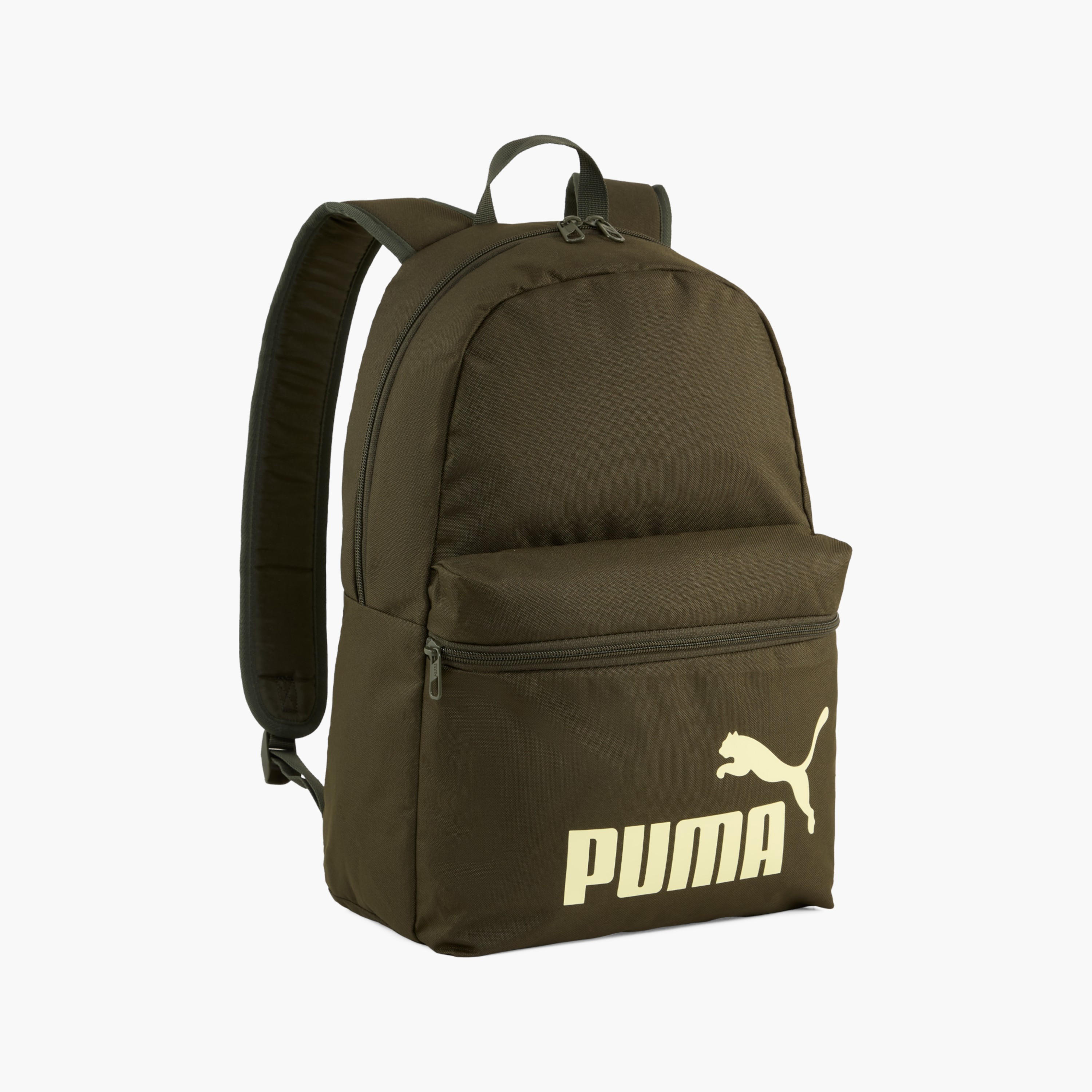 Puma Logo Print School Backpack with Adjustable Straps and Zip Closure-boys-accessories-bagsandbackpacks-image-1