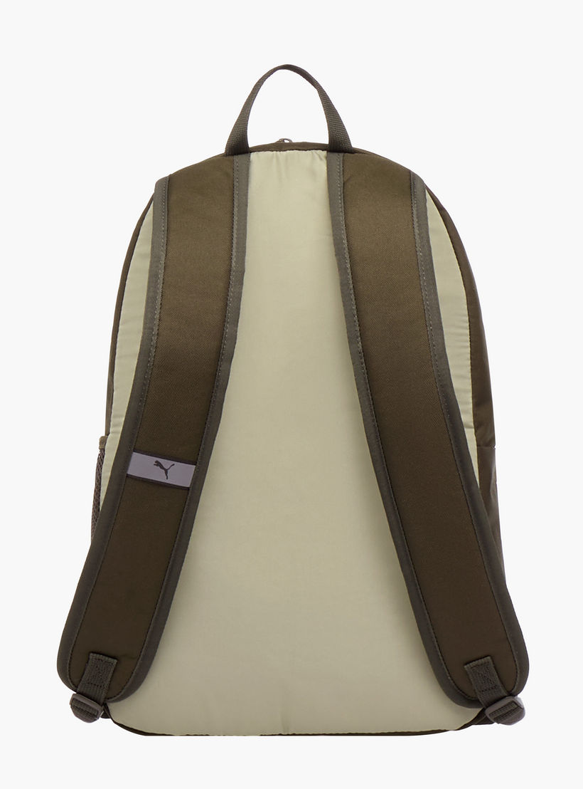 Puma Logo Print School Backpack with Adjustable Straps and Zip Closure-boys-accessories-bagsandbackpacks-image-3