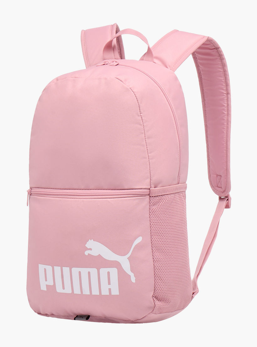 شنطة ظهر مدرسية بأحزمة قابلة للتعديل وطبعات الشعار من بوما - 16x32x45 سم-school-bagsandbackpacks-backpacks-image-2