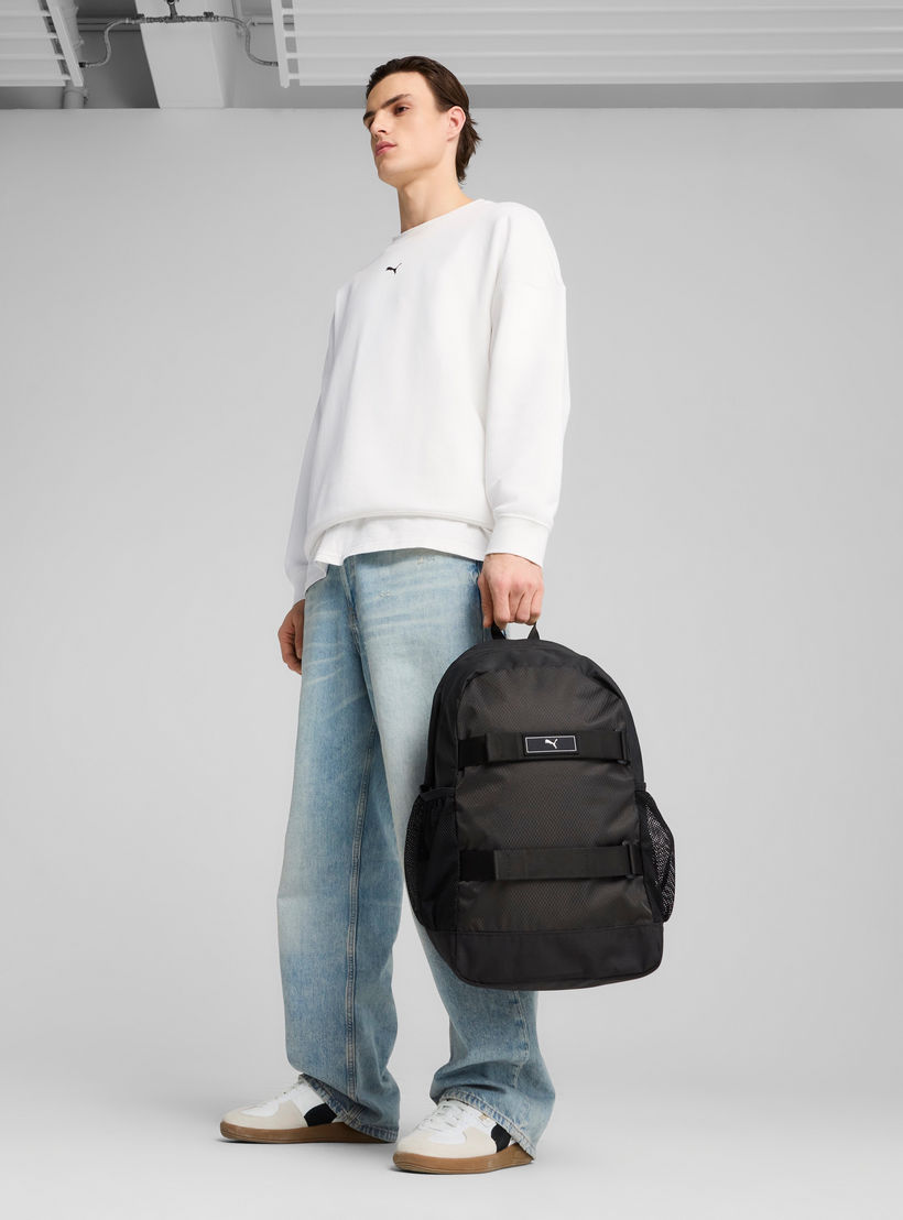 شنطة مدرسية سادة مع حمّالات كتف قابلة للتعديل وسحّاب إغلاق من بوما-boys-accessories-bagsandbackpacks-image-2