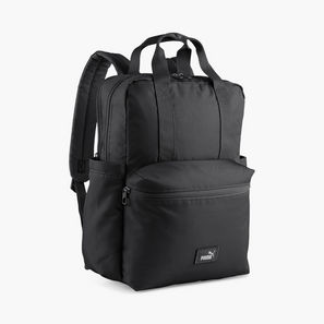 Puma Solid School Backpack with Adjustable Straps and Zip Closure-school-image-1