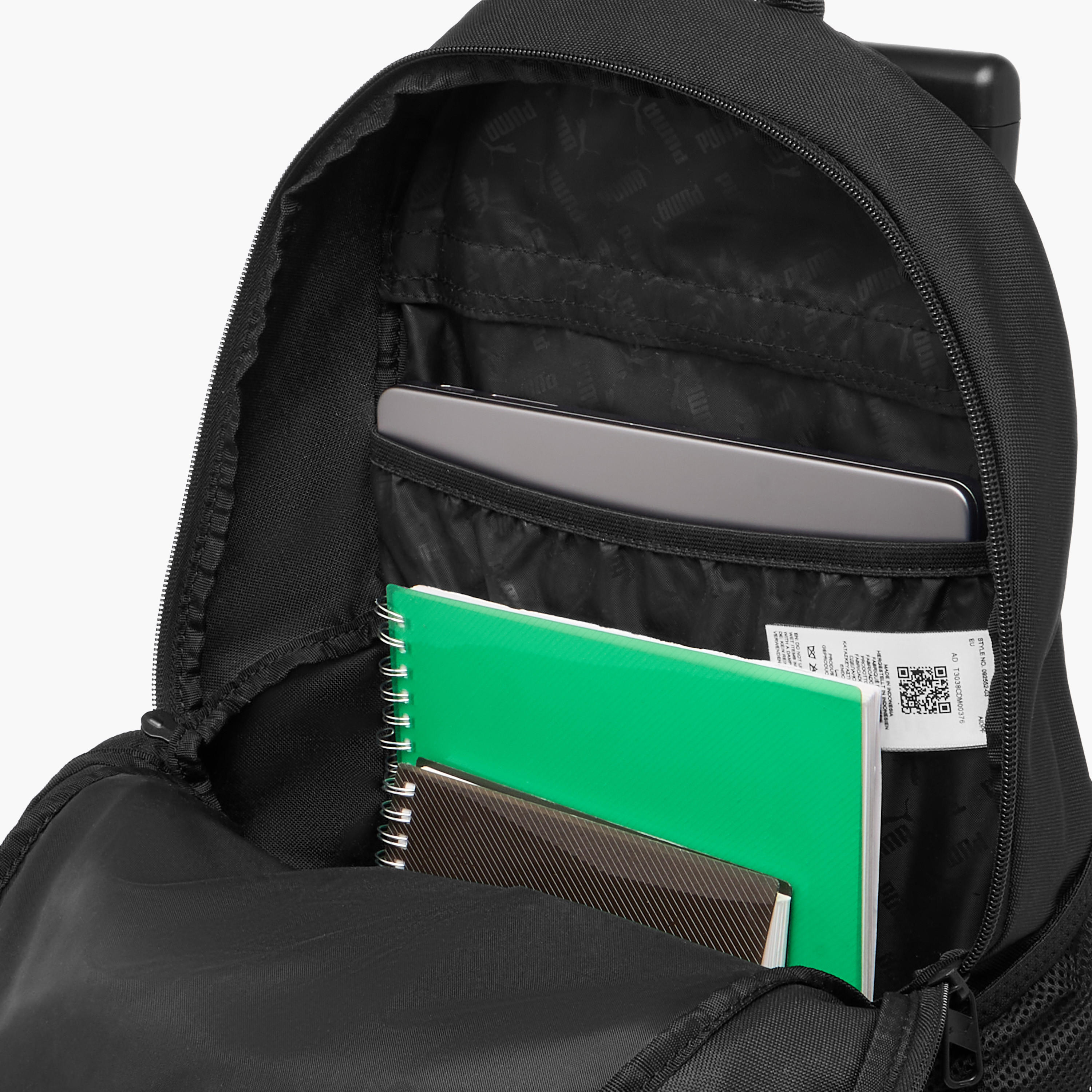 شنطة ظهر ترولي مدرسية سادة بمقبض قابل للسحب من بوما - 16x33x46 سم-school-bagsandbackpacks-trolleybags-image-10