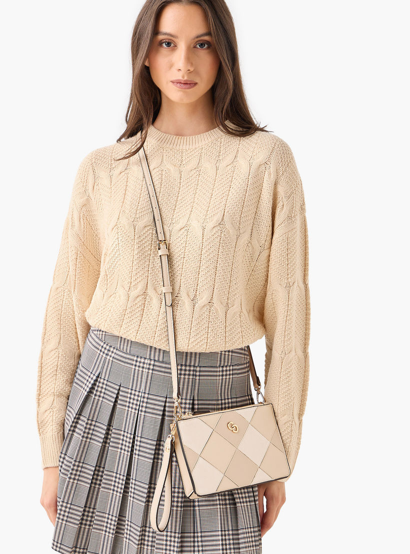 شنطة كروس بودي مبطنة بسحاب إغلاق من سيليست-women-bagsandwallets-handbags-image-8
