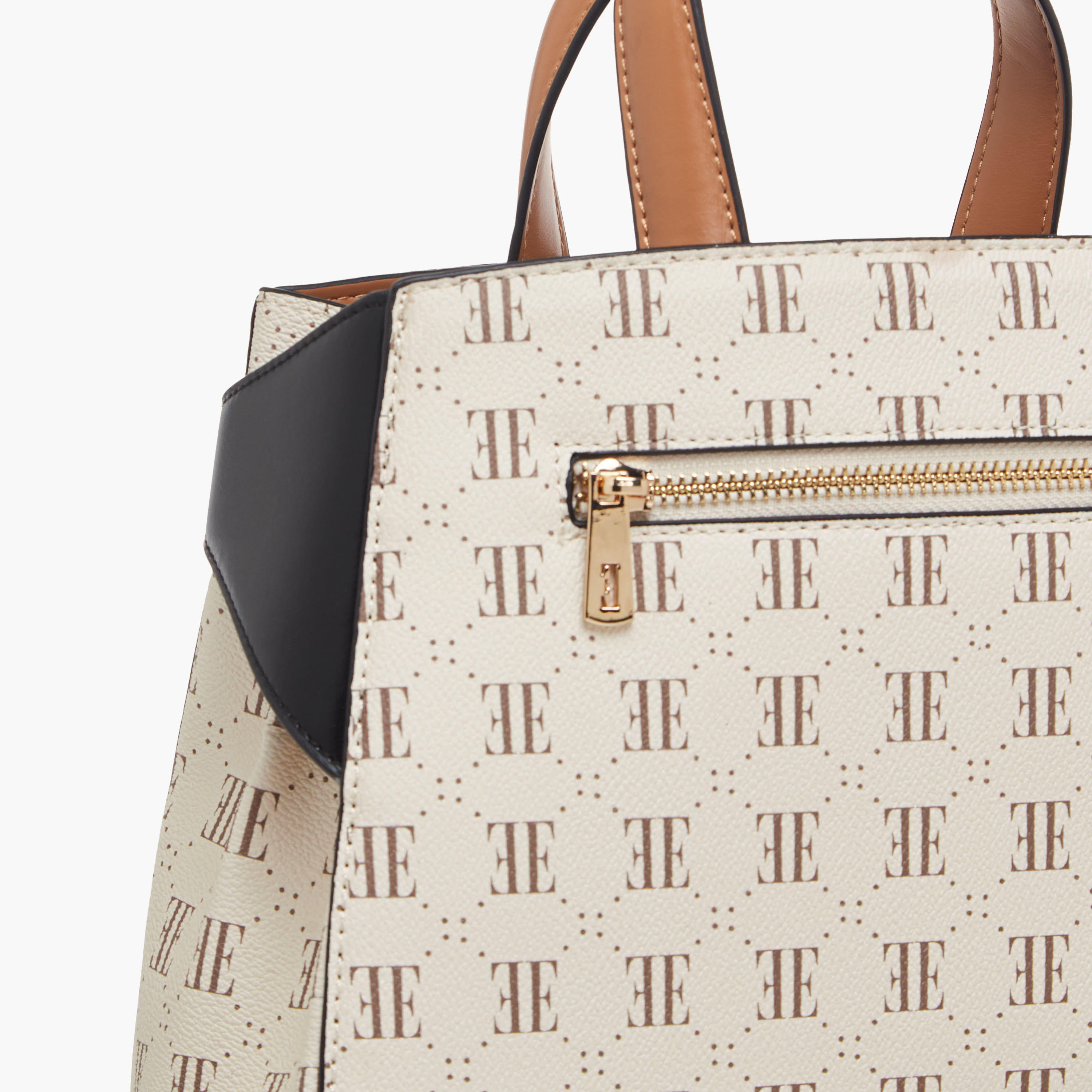 Elle Monogram Print Tote Bag with Detachable Strap-women-bagsandwallets-handbags-image-6