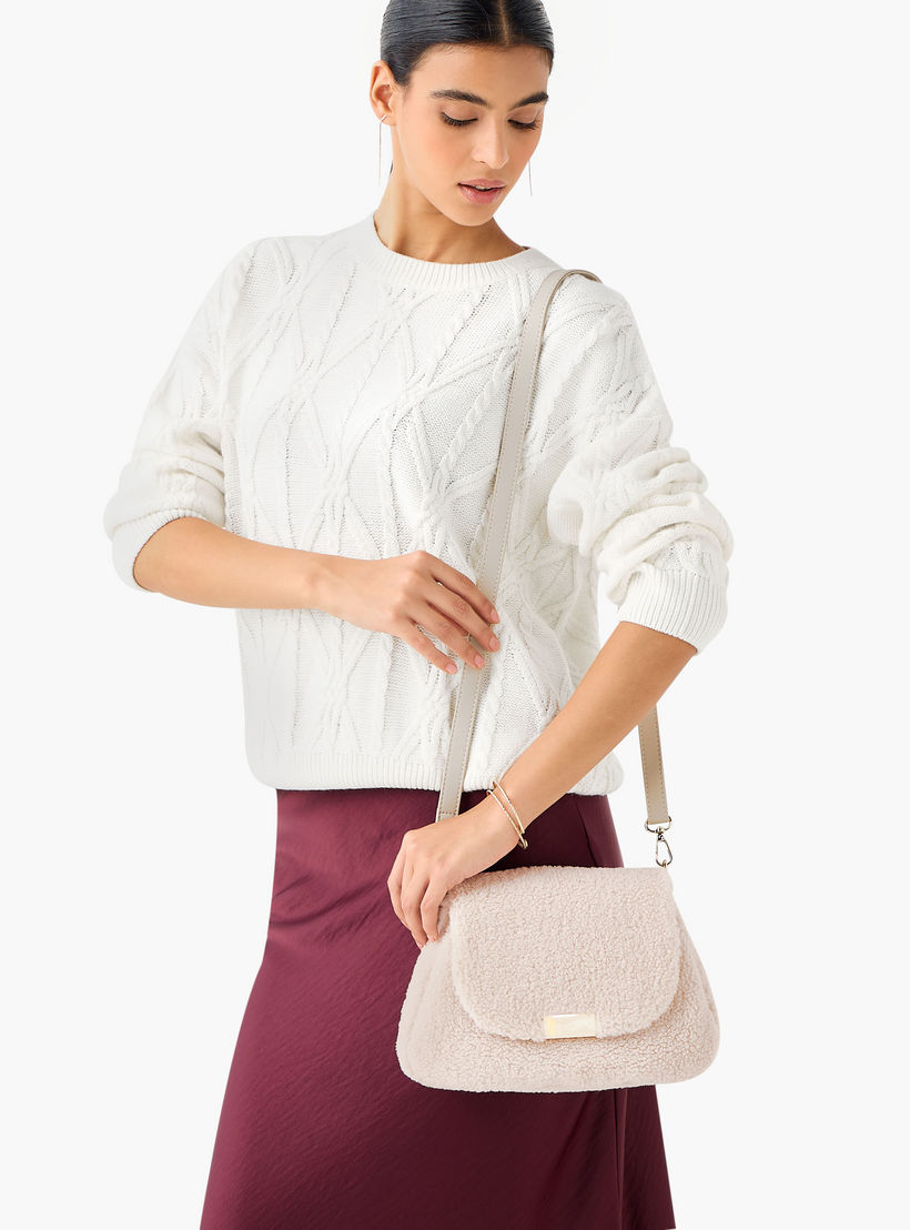 Missy Textured Crossbody Bag with Detachable Strap-women-bagsandwallets-handbags-image-8