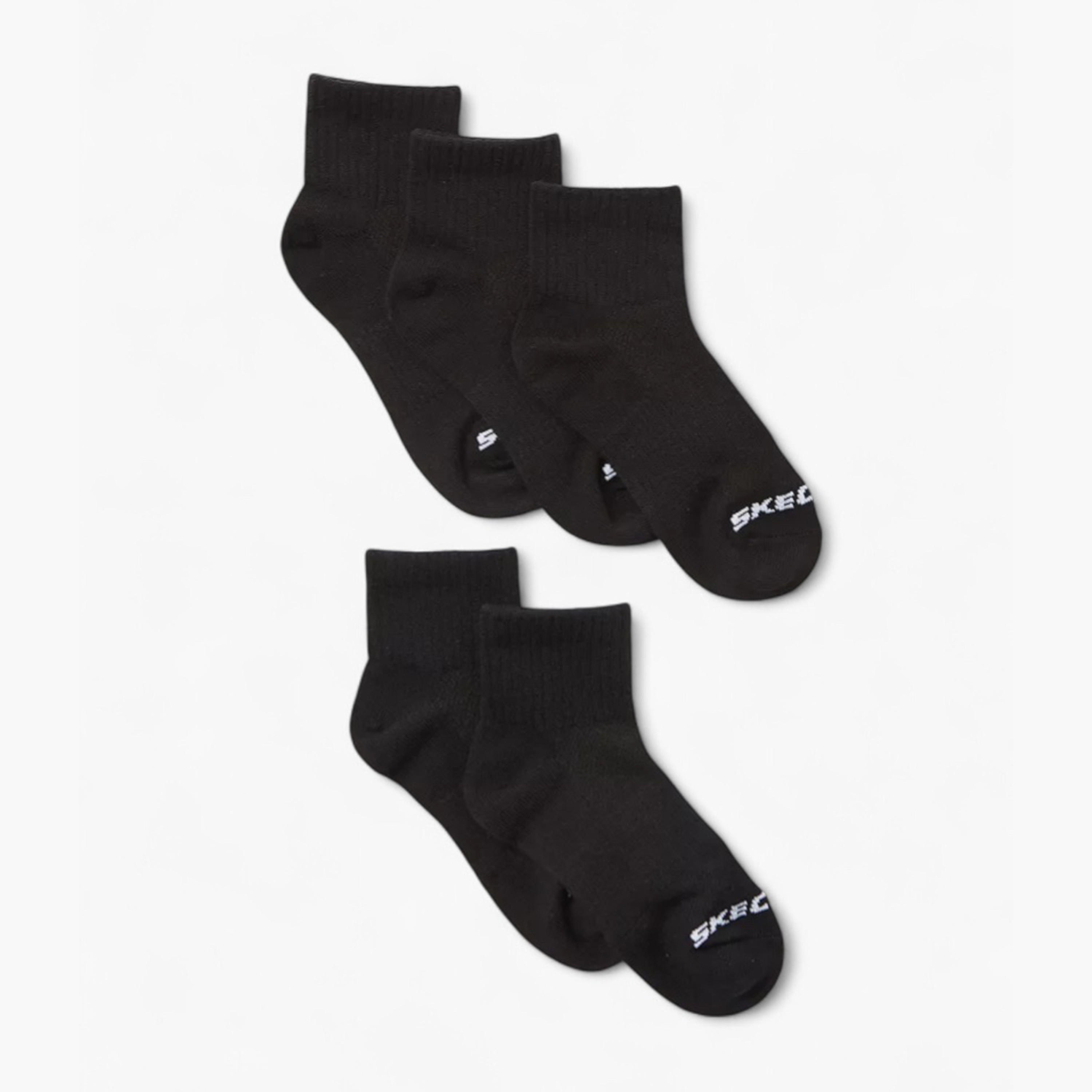 طقم جوارب 5 أزواج بطول الكاحل وبطبعات من سكيتشرز-girls-accessories-socks-image-2