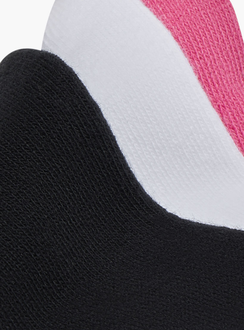 Skechers Logo Print Non Terry No Show Socks - Set of 3-girls-accessories-socks-image-4