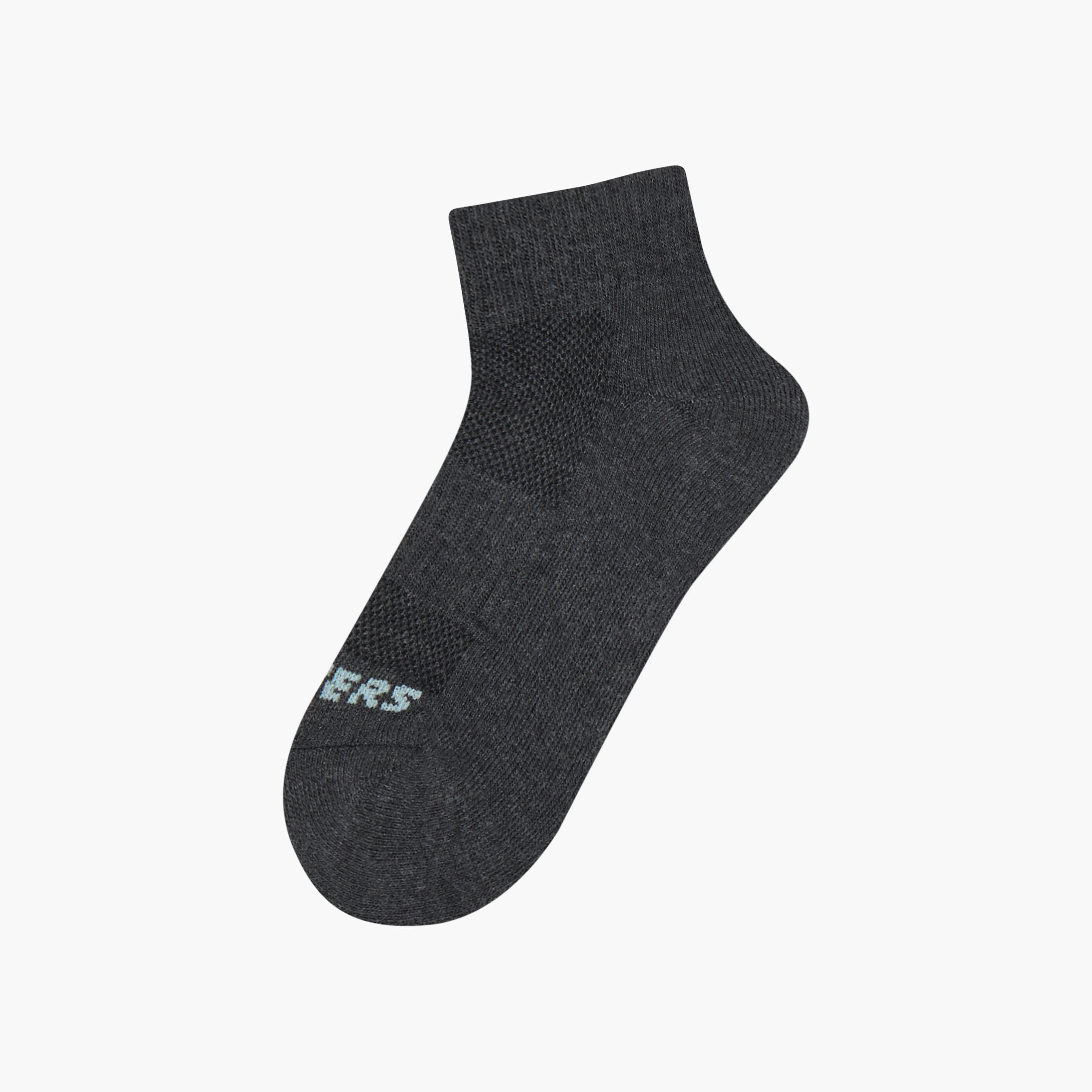 Skechers Logo Print Terry Quarter Ankle Length Socks - Set of 3-girls-accessories-socks-image-2