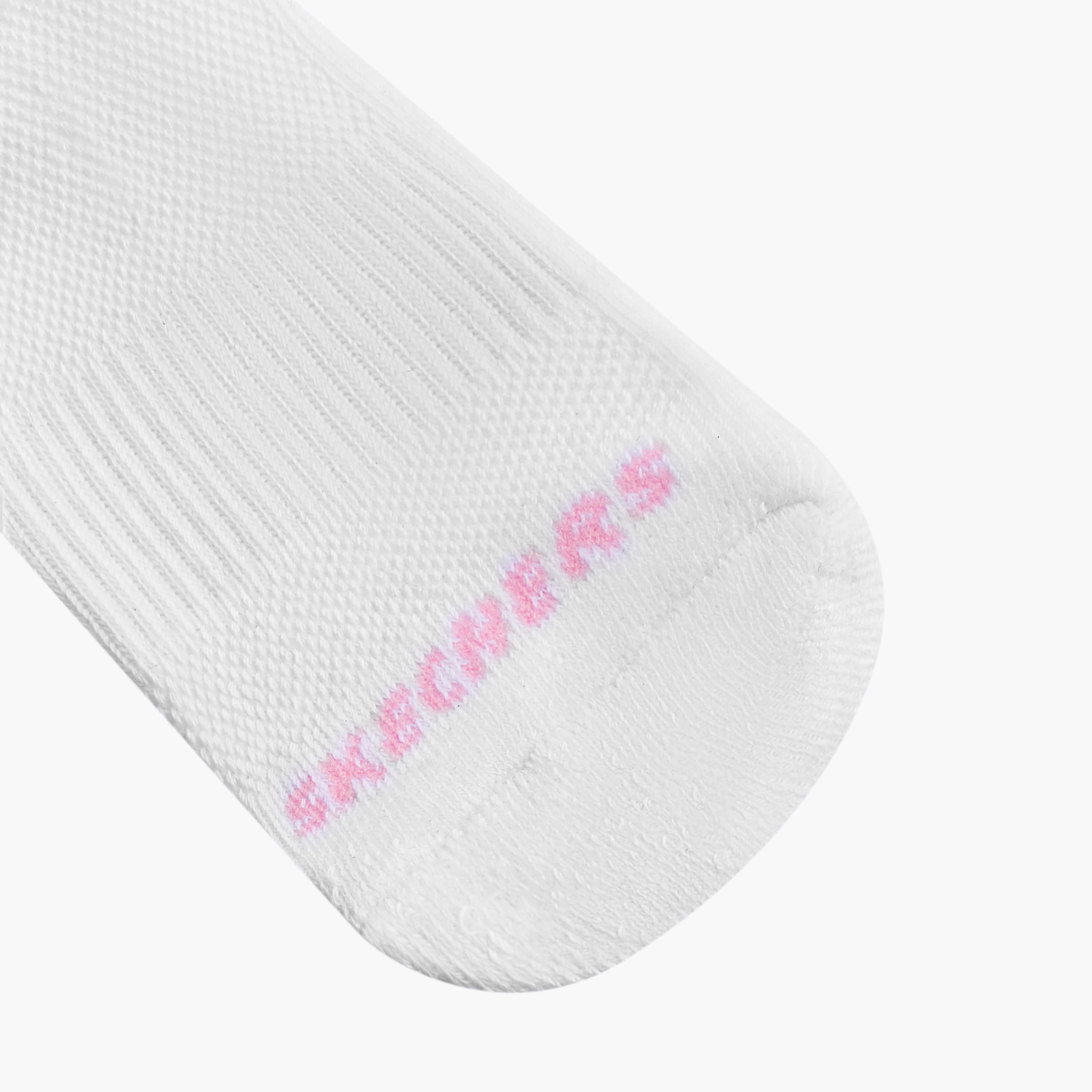 Skechers Textured Ankle Length Sports Socks - Set of 3-girls-accessories-socks-image-3
