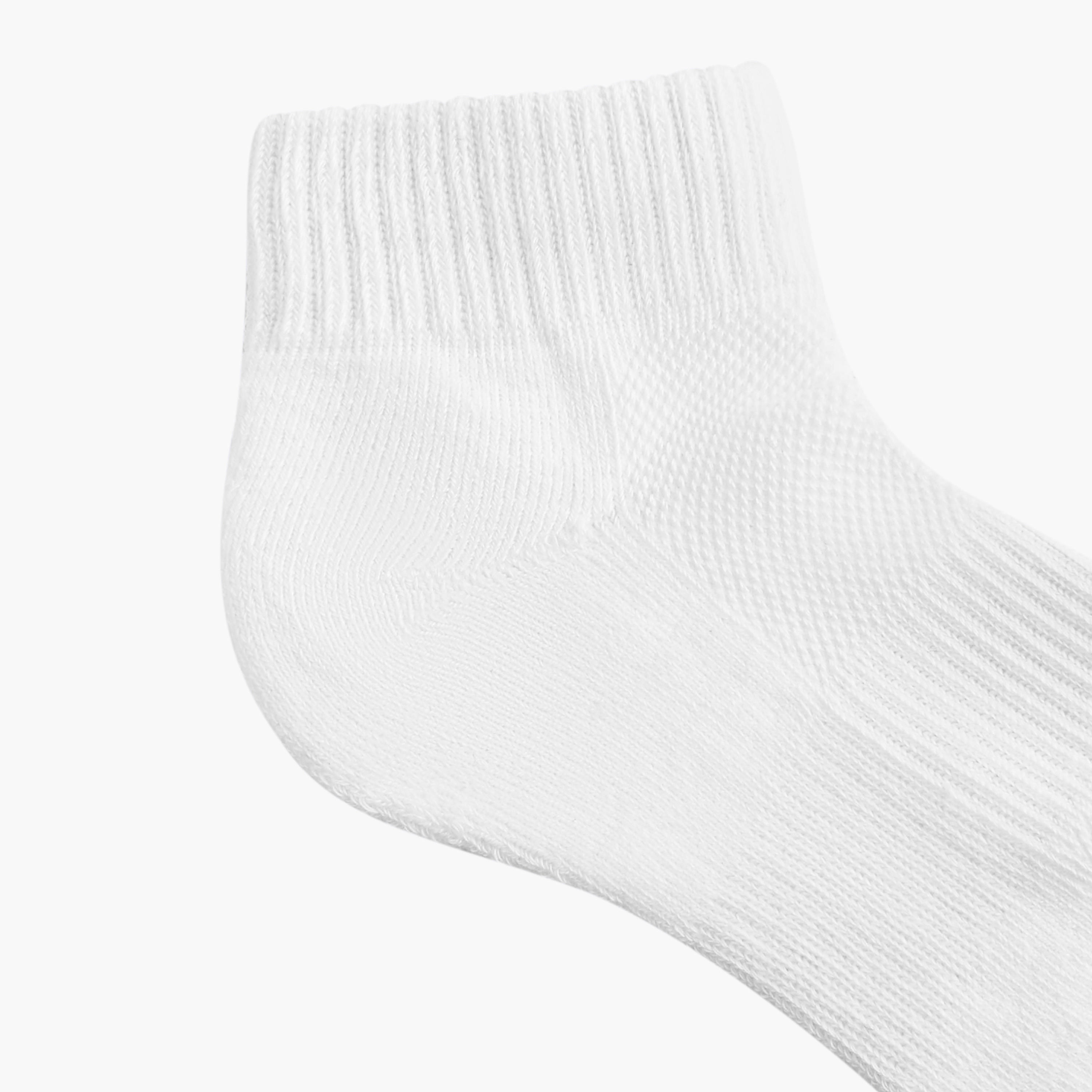 Skechers Textured Ankle Length Sports Socks - Set of 3-girls-accessories-socks-image-5