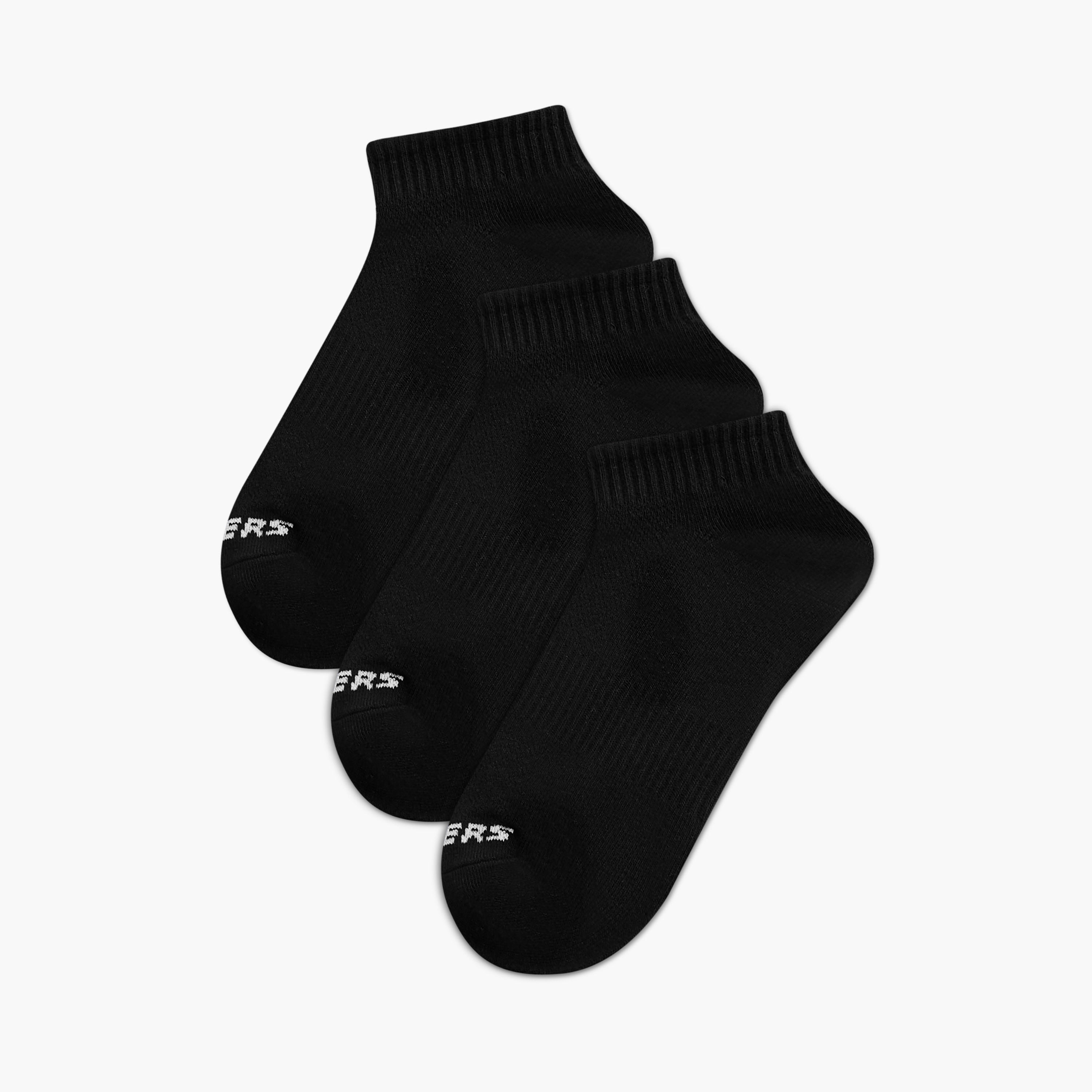 Skechers Textured Ankle Length Sports Socks - Set of 3-men-socks-image-1