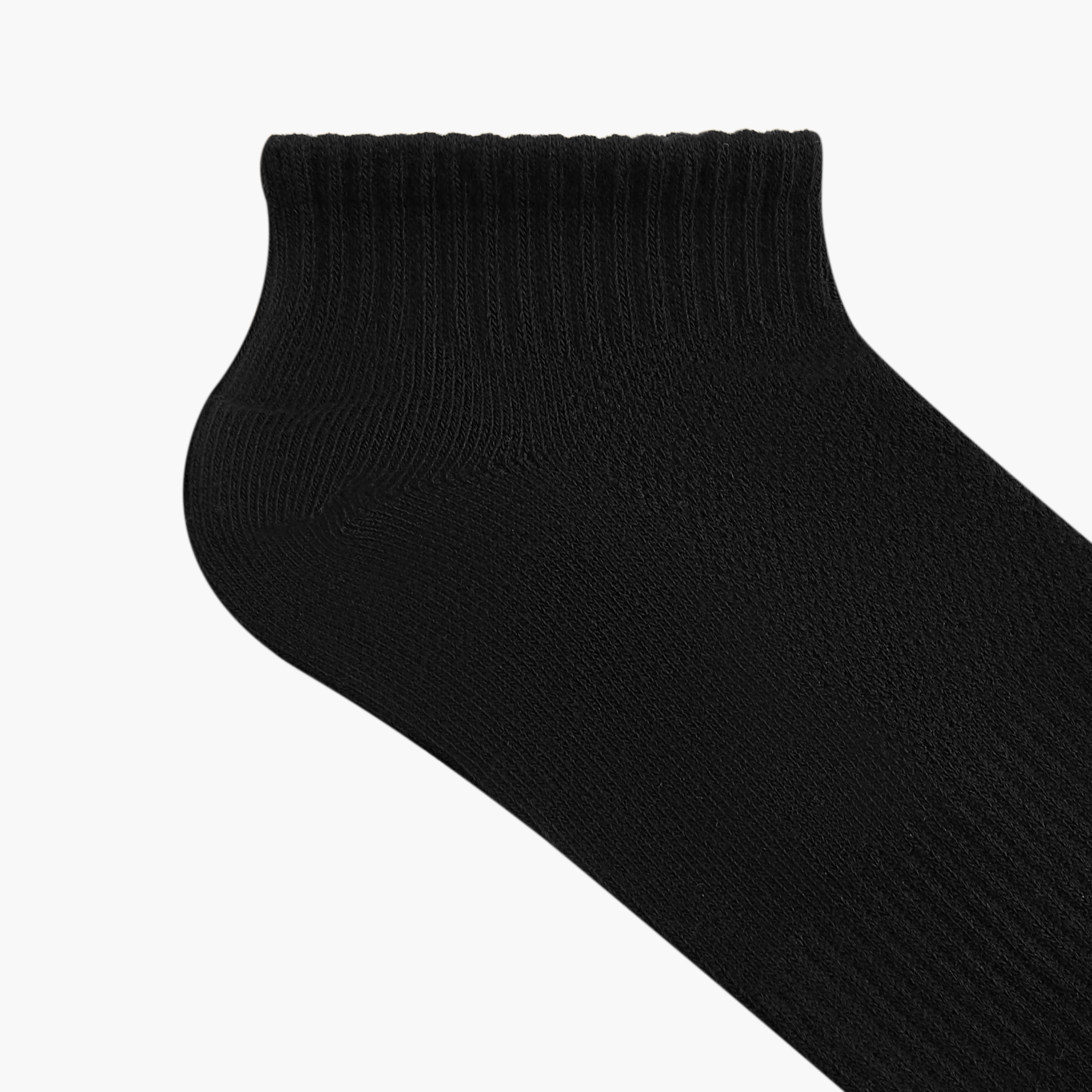 Skechers Textured Ankle Length Sports Socks - Set of 3-men-socks-image-5