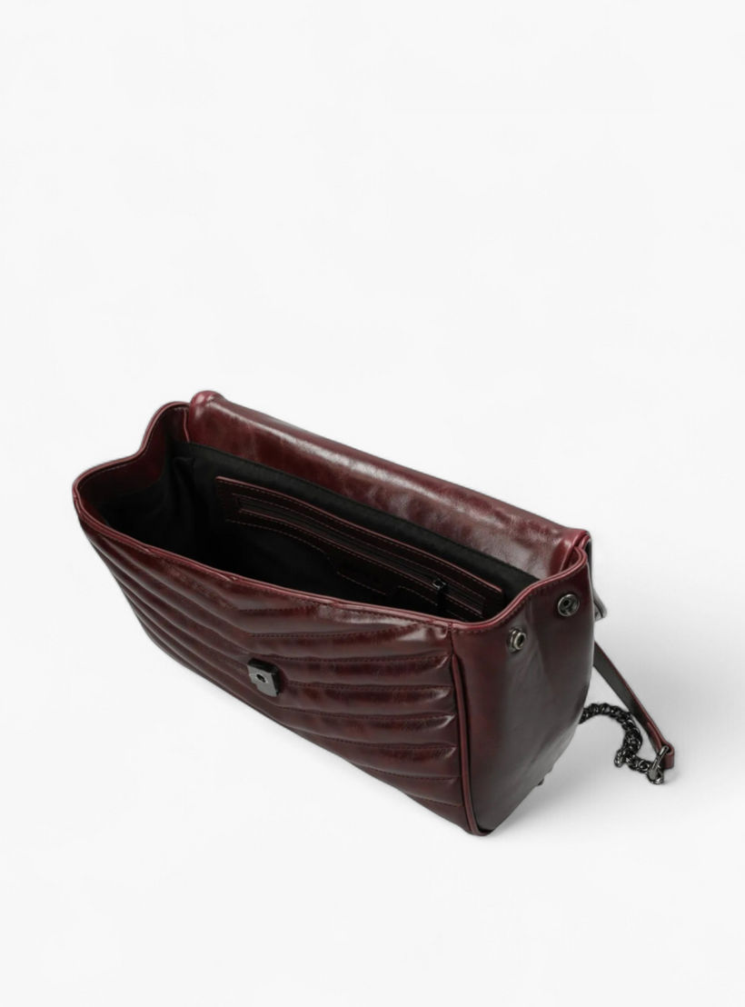 شنطة كتف بارزة الملمس بحزام سلسلة من ميكس-women-bagsandwallets-handbags-image-5