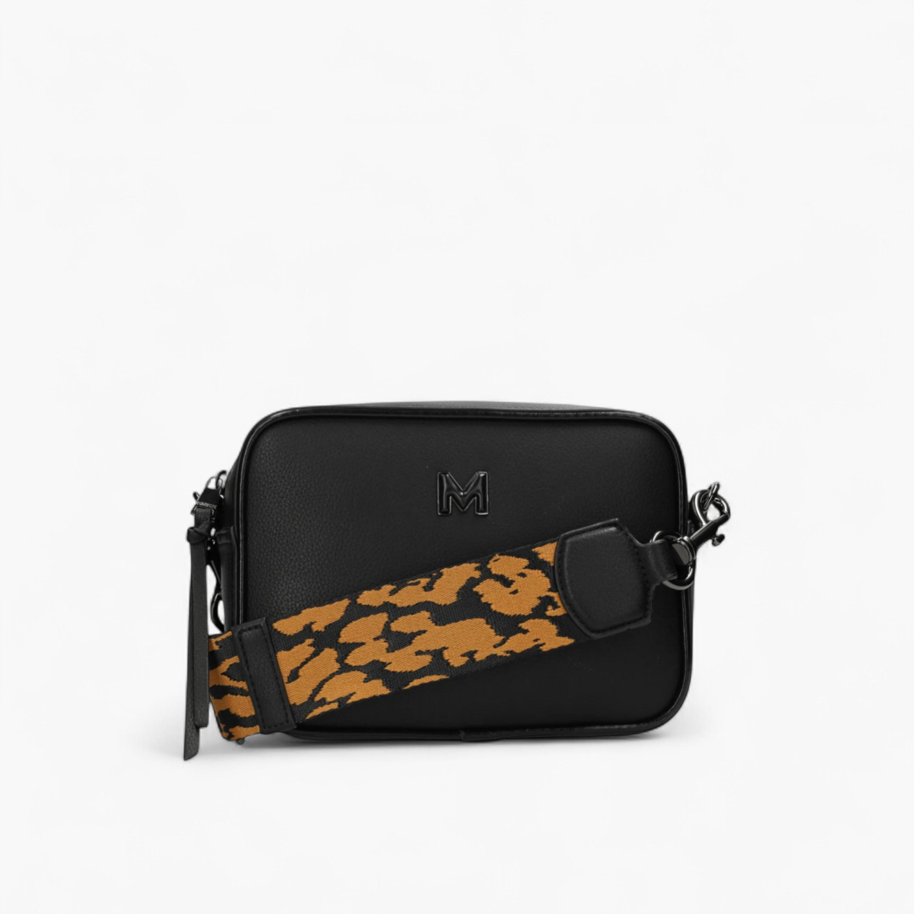 Mexx Solid Crossbody Bag with Printed Detachable Strap-women-bagsandwallets-handbags-image-1