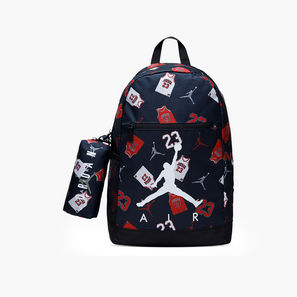 Nike Jordan Air School Backpack for Kids 8-13 Years with Pencil Case-school-image-1