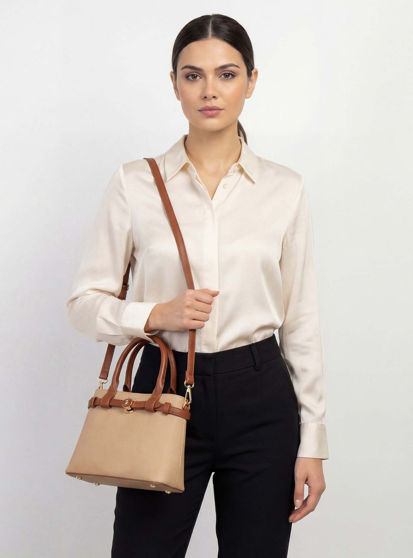 شنطة توت بارزة الملمس بحزام كتف قابل للفصل من سيليست-women-bagsandwallets-handbags-image-3
