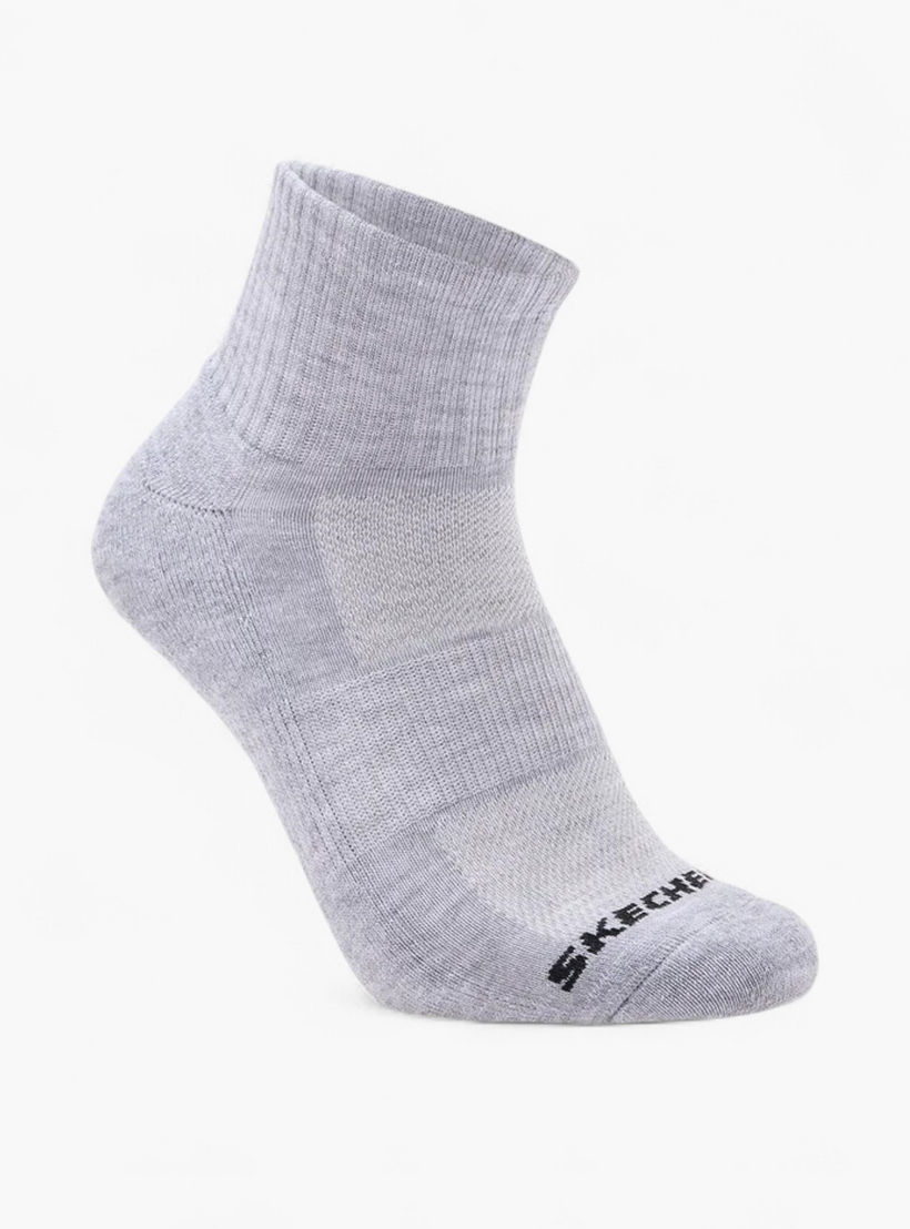 جوارب رياضية لربع الكاحل للرجال من سكيتشرز - طقم من 3 أزواج-men-socks-image-2