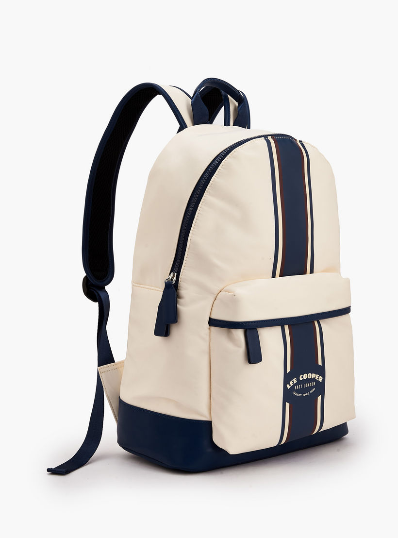 Lee Cooper Striped Backpack with Adjustable Straps-women-bagsandwallets-backpacks-image-2