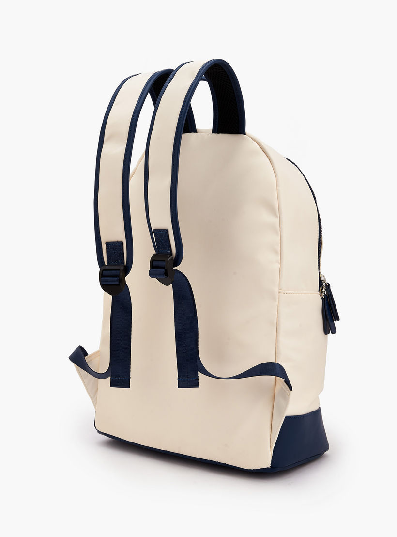 Lee Cooper Striped Backpack with Adjustable Straps-women-bagsandwallets-backpacks-image-3