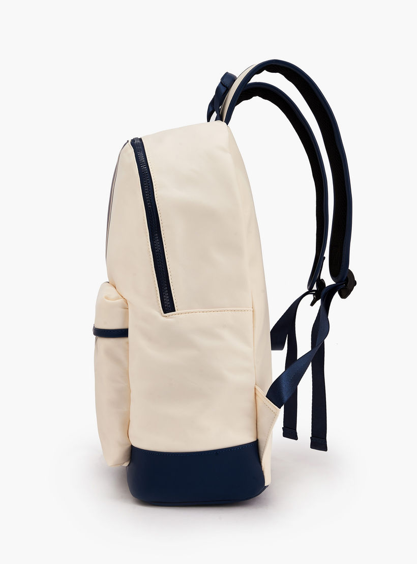 Lee Cooper Striped Backpack with Adjustable Straps-women-bagsandwallets-backpacks-image-4