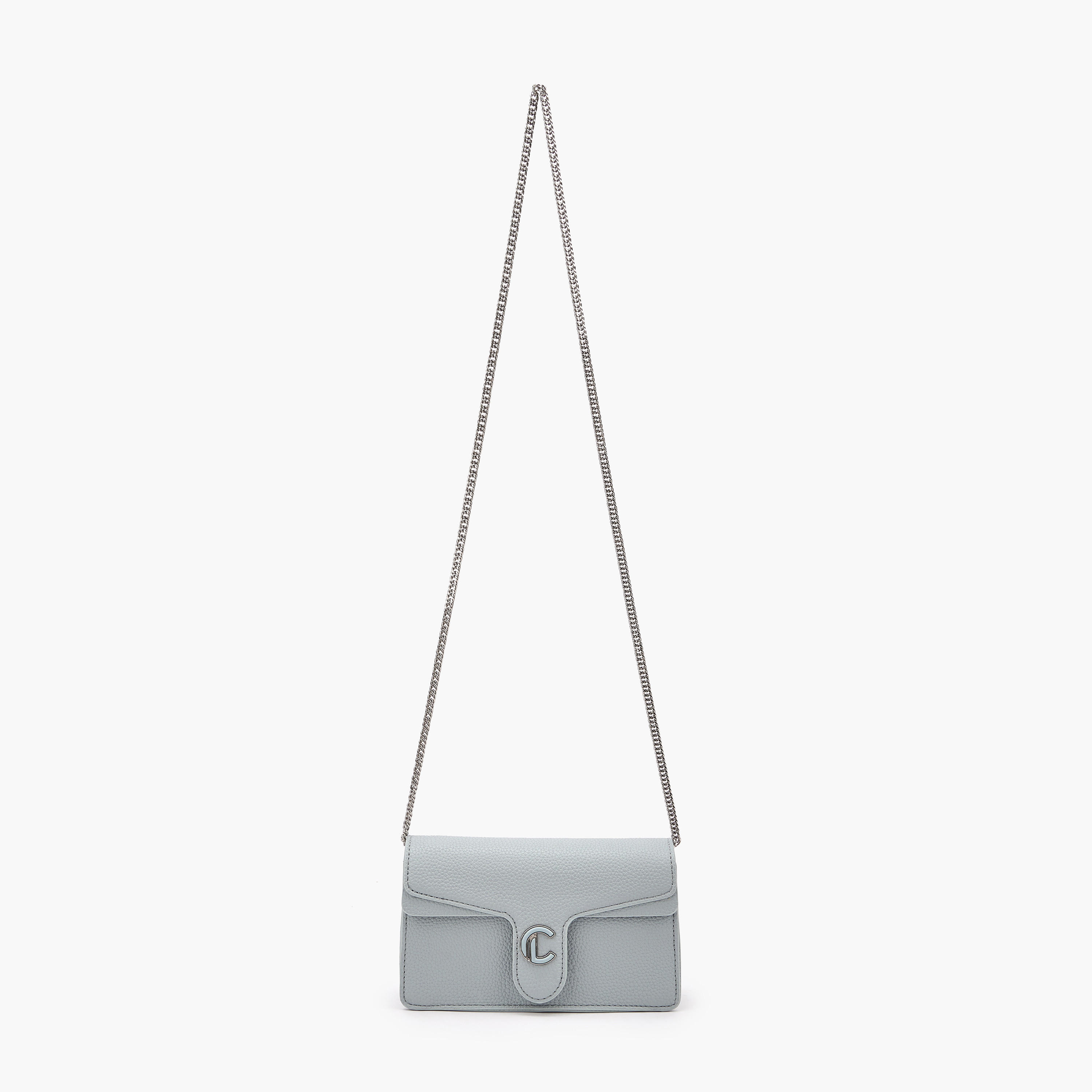 Le Confort Textured Crossbody Bag with Chain Strap-women-bagsandwallets-handbags-image-3