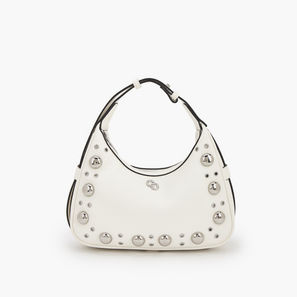Celeste Studded Shoulder Bag with Zip Closure-women-image-1