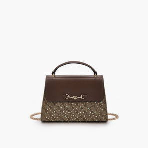 شنطة ساتشيل مزينة بحزام قابل للفصل من سيليست-women-bagsandwallets-handbags-image-1