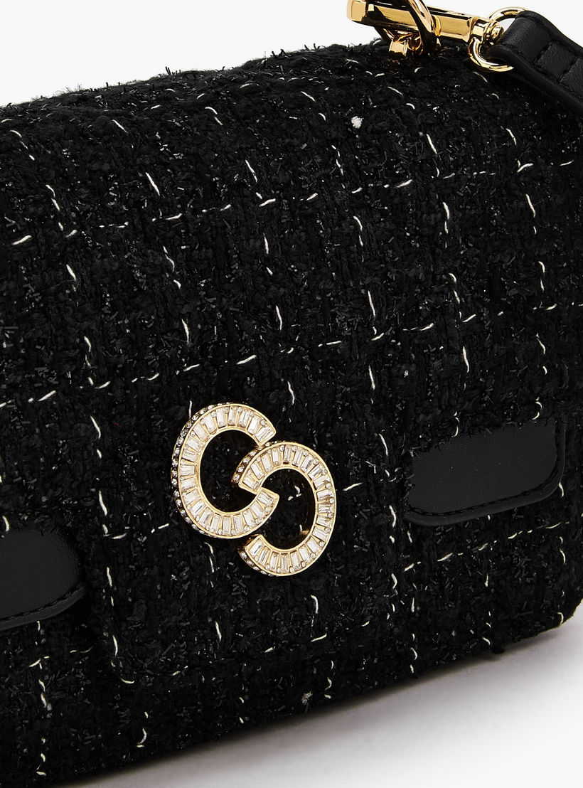 Celeste Textured Satchel Bag with Button Closure-women-bagsandwallets-handbags-image-4