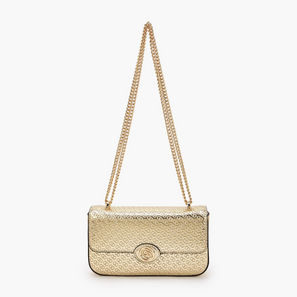 Celeste Monogram Embossed Crossbody Bag with Chain Strap-women-image-1