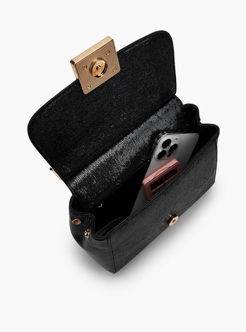 Elle Floral Embellished Satchel Bag with Chain Strap-women-bagsandwallets-handbags-image-9