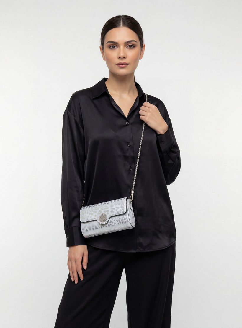 Celeste Metallic Print Crossbody Bag with Chain Strap-women-bagsandwallets-handbags-image-2