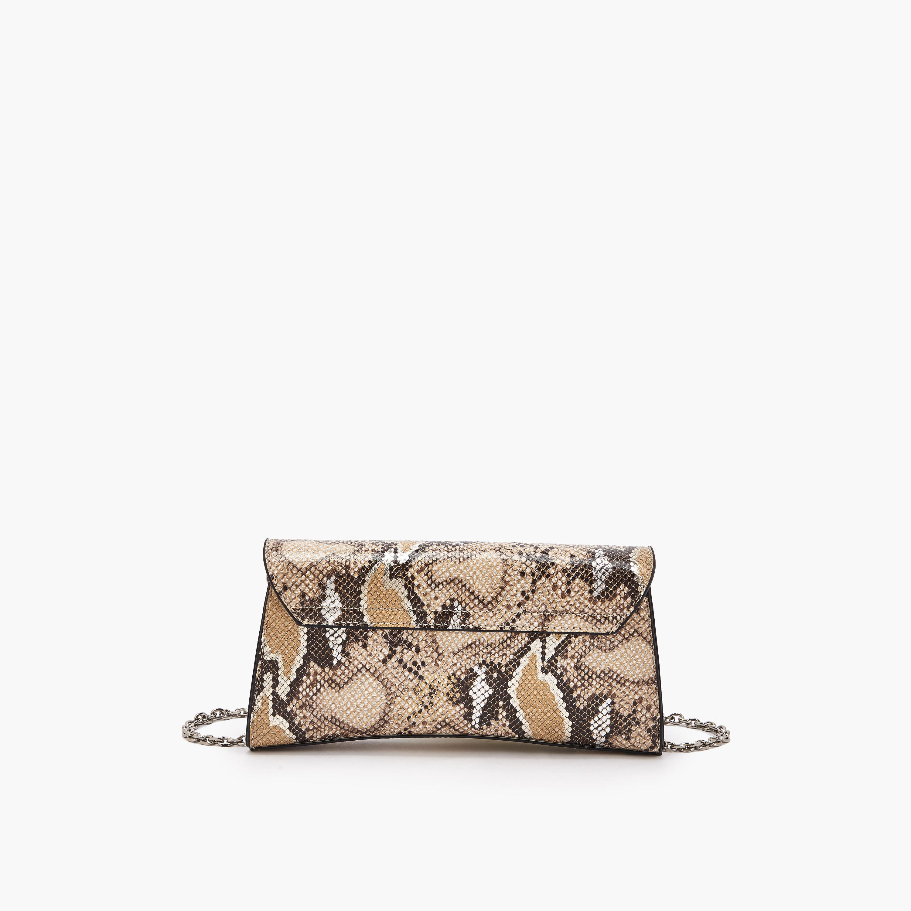 شنطة كلاتش بطبعات حيوانات وبحزام سلسلة من سيليست-women-bagsandwallets-handbags-image-6