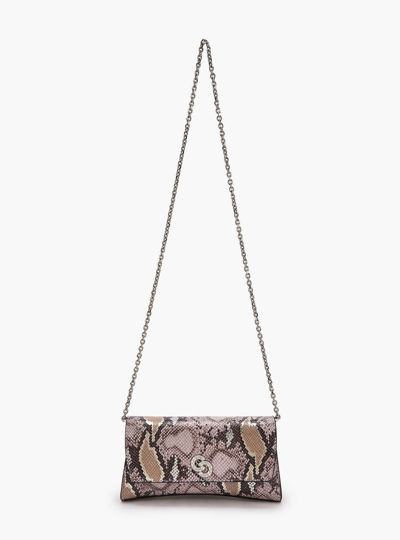 شنطة كلاتش بطبعات حيوانات وبحزام سلسلة من سيليست-women-bagsandwallets-handbags-image-3