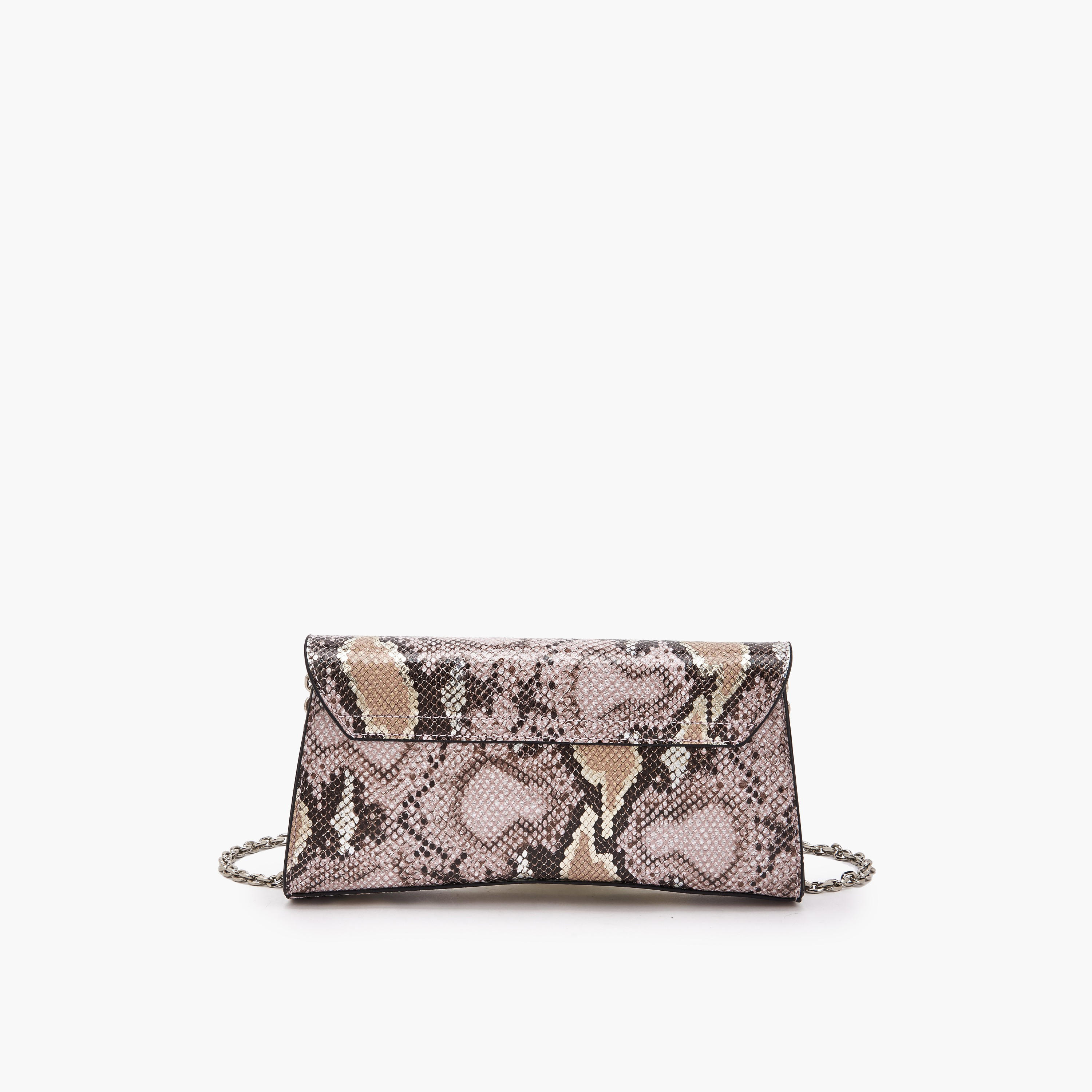 شنطة كلاتش بطبعات حيوانات وبحزام سلسلة من سيليست-women-bagsandwallets-handbags-image-5