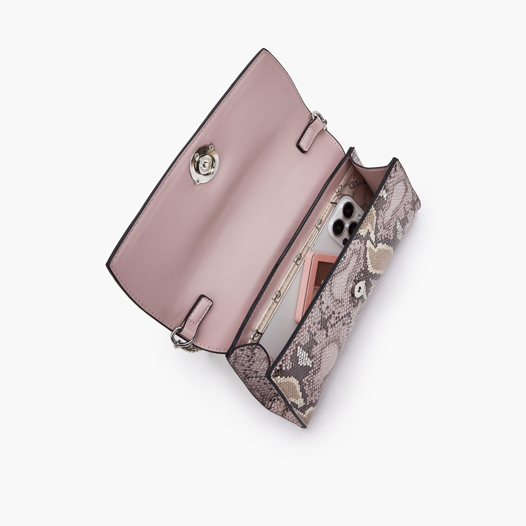 شنطة كلاتش بطبعات حيوانات وبحزام سلسلة من سيليست-women-bagsandwallets-handbags-image-8