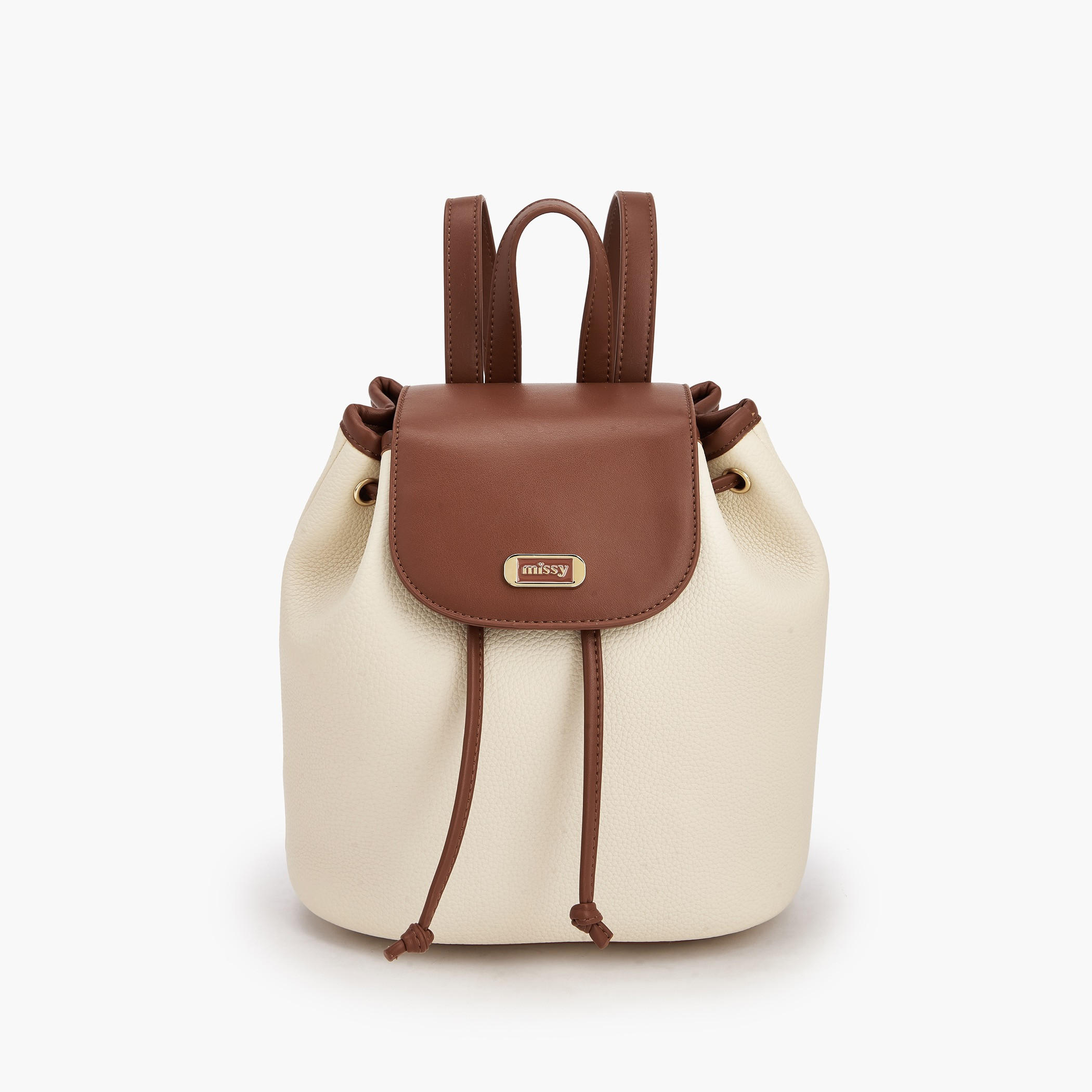 شنطة ظهر بارزة الملمس بطيّة إغلاق من ميسي-women-bagsandwallets-backpacks-image-1