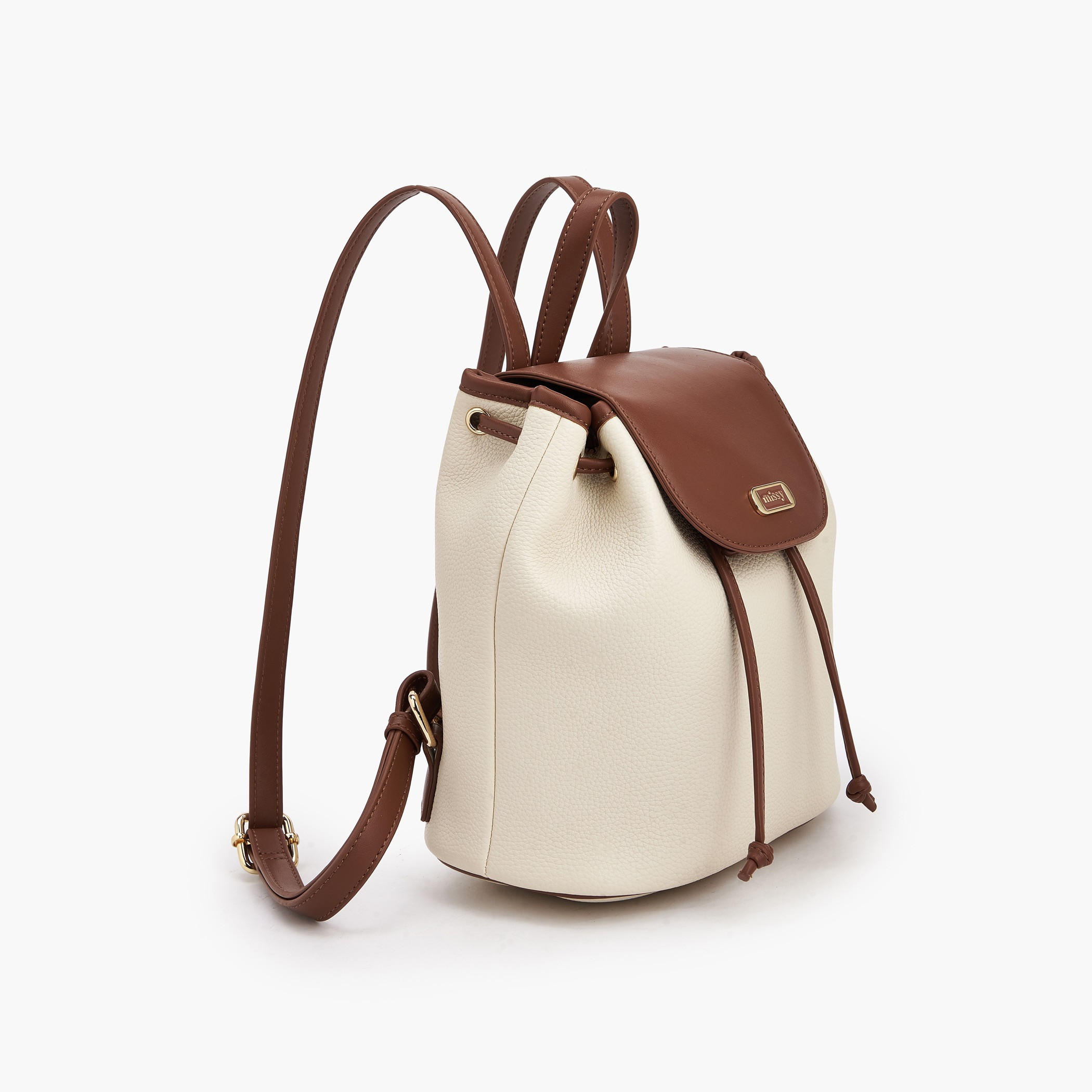 شنطة ظهر بارزة الملمس بطيّة إغلاق من ميسي-women-bagsandwallets-backpacks-image-2