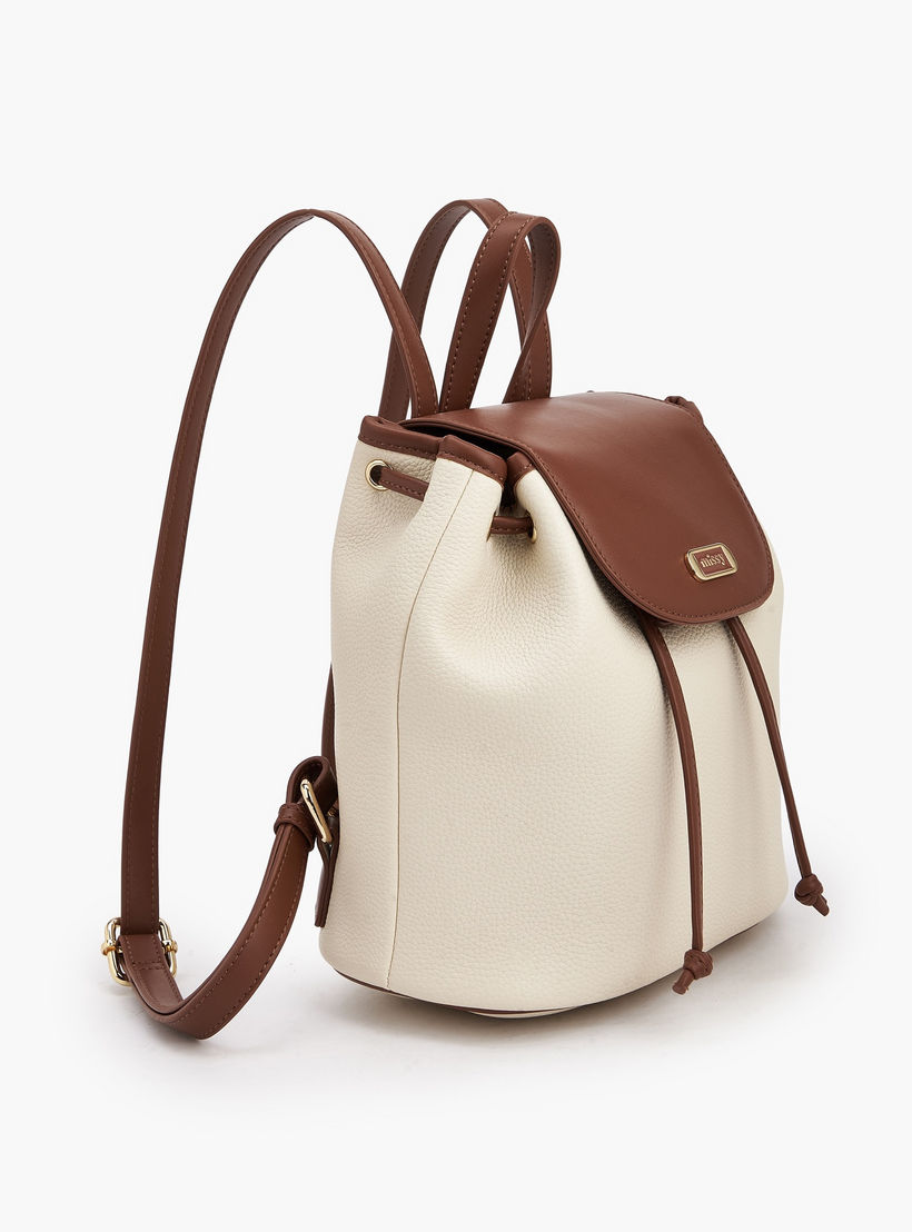 شنطة ظهر بارزة الملمس بطيّة إغلاق من ميسي-women-bagsandwallets-backpacks-image-2