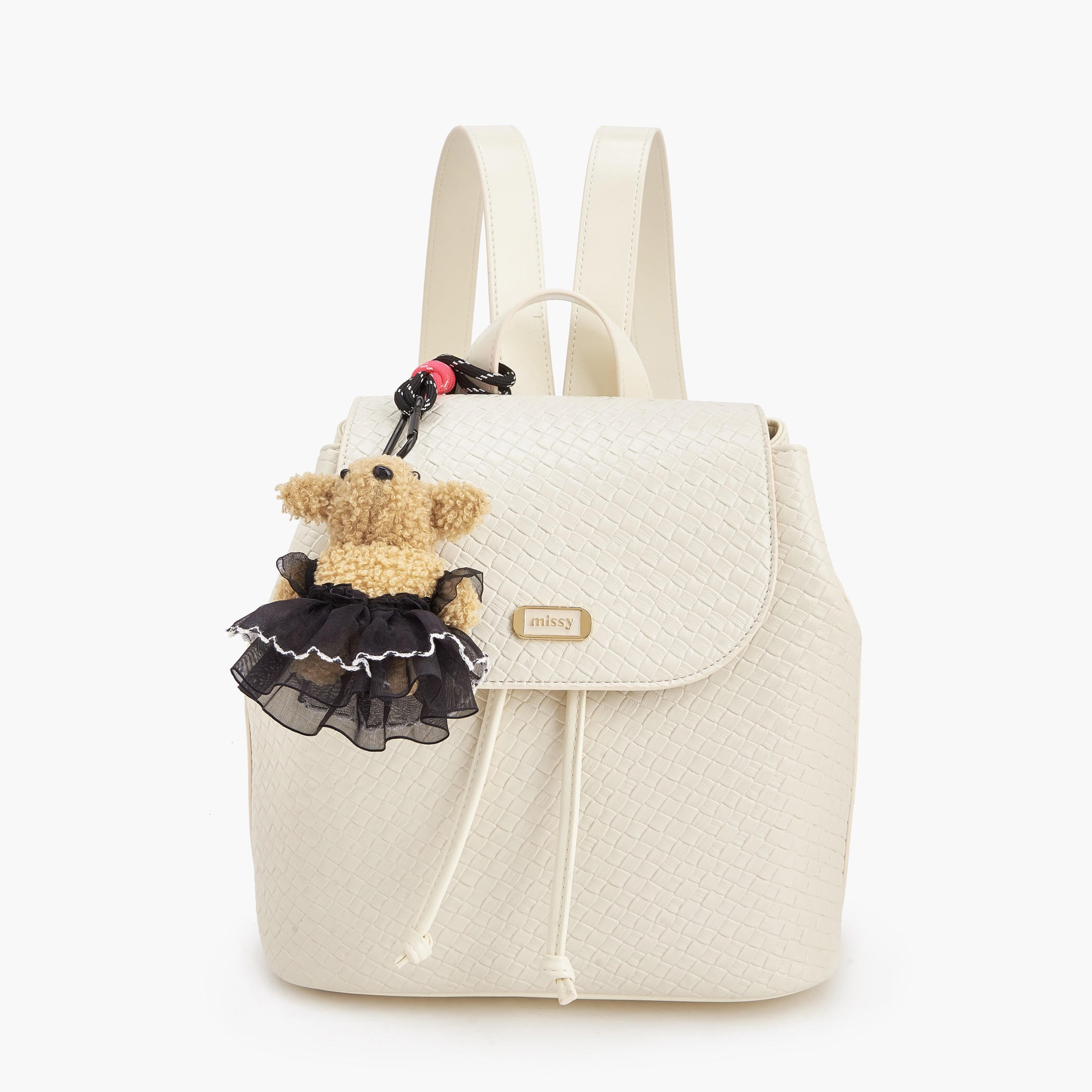 Missy Embossed Backpack with Adjustable Straps-women-bagsandwallets-backpacks-image-1