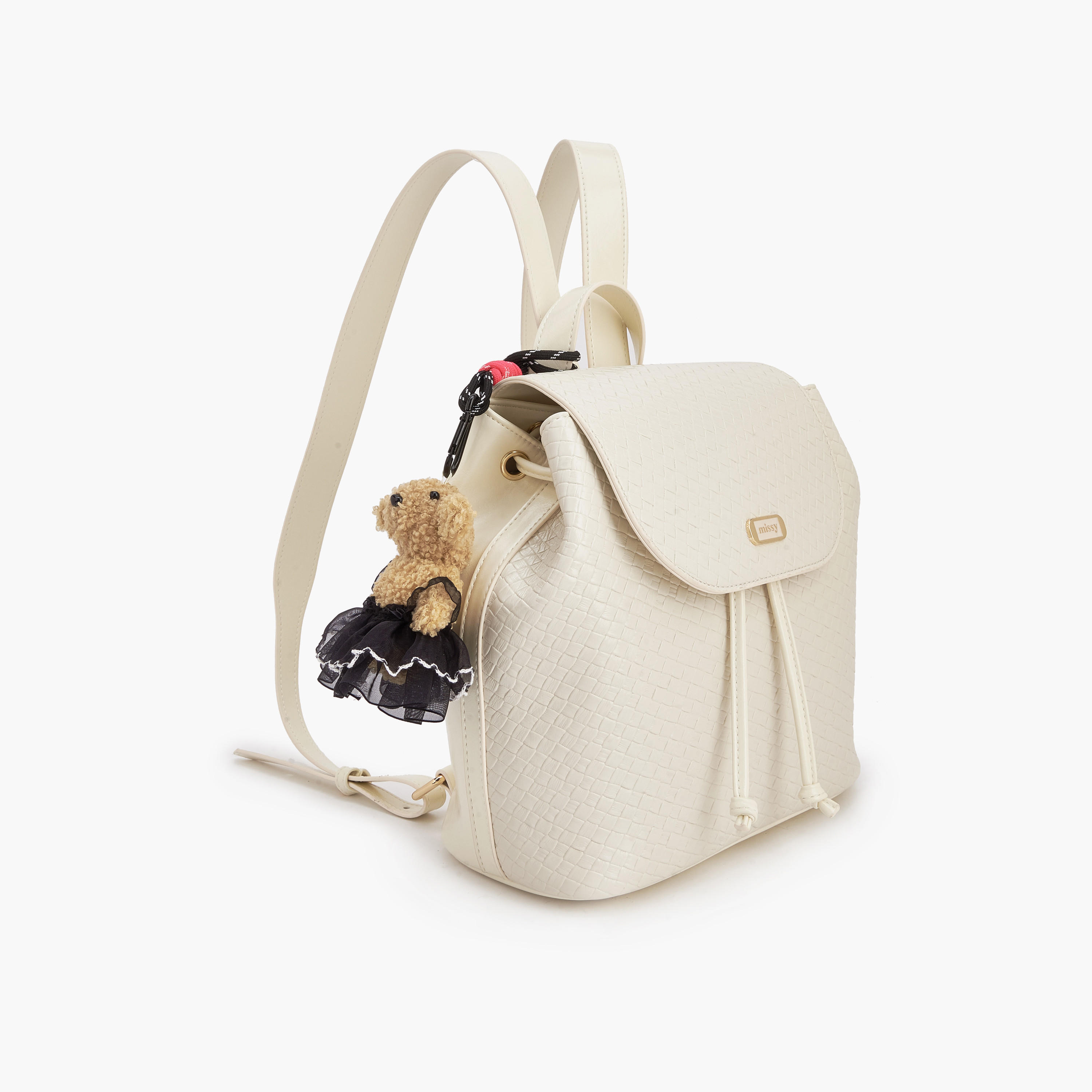 Missy Embossed Backpack with Adjustable Straps-women-bagsandwallets-backpacks-image-3