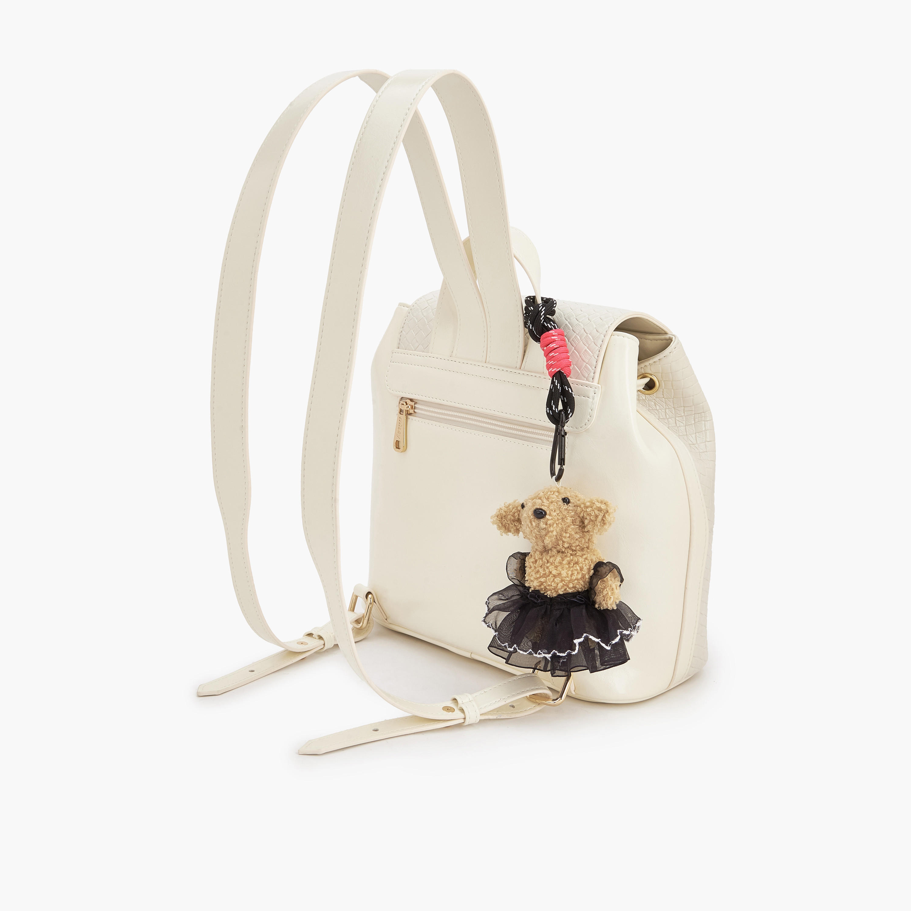 Missy Embossed Backpack with Adjustable Straps-women-bagsandwallets-backpacks-image-4
