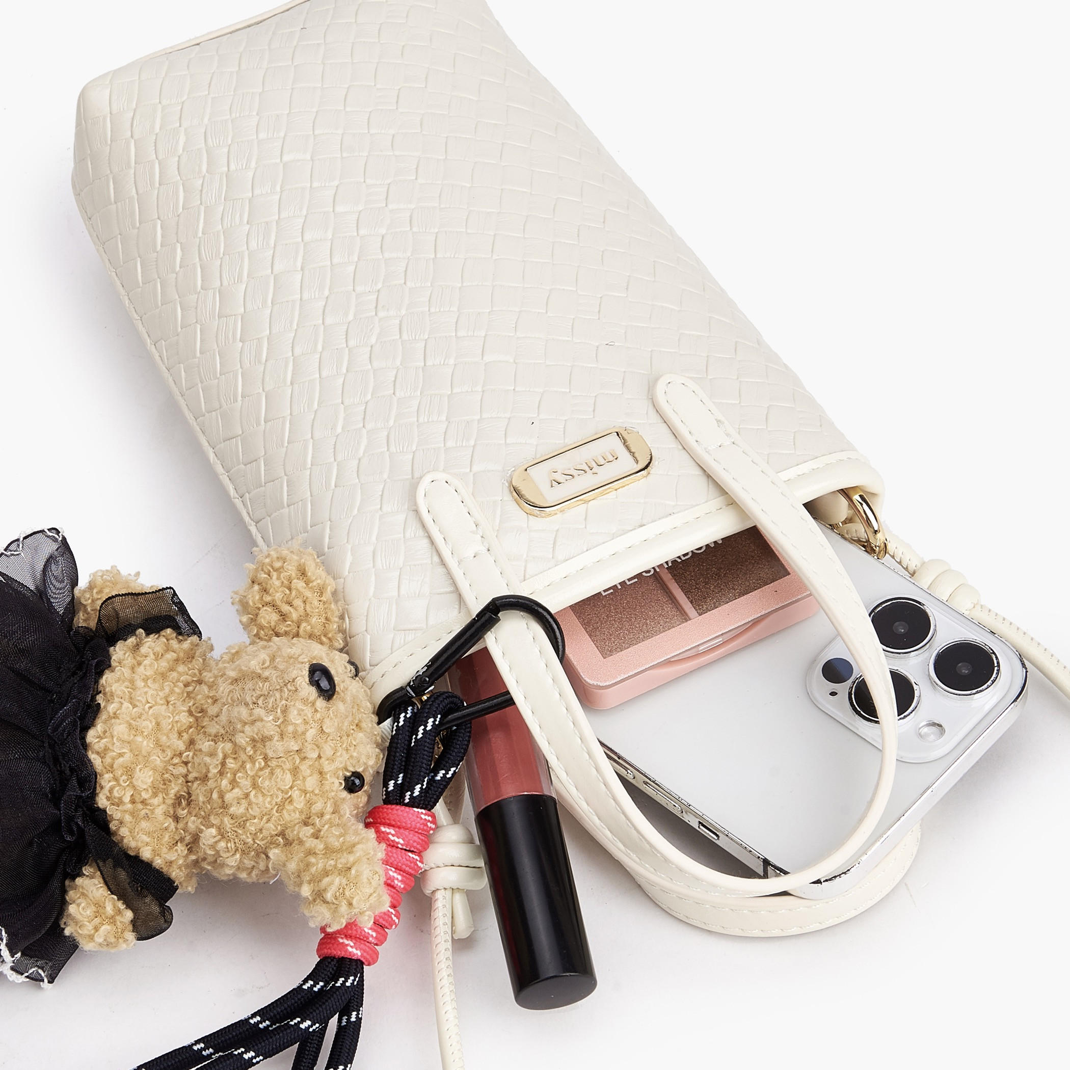 شنطة كروس بودي بارزة الملمس بحزام قابل للفصل من ميسي-women-bagsandwallets-handbags-image-8