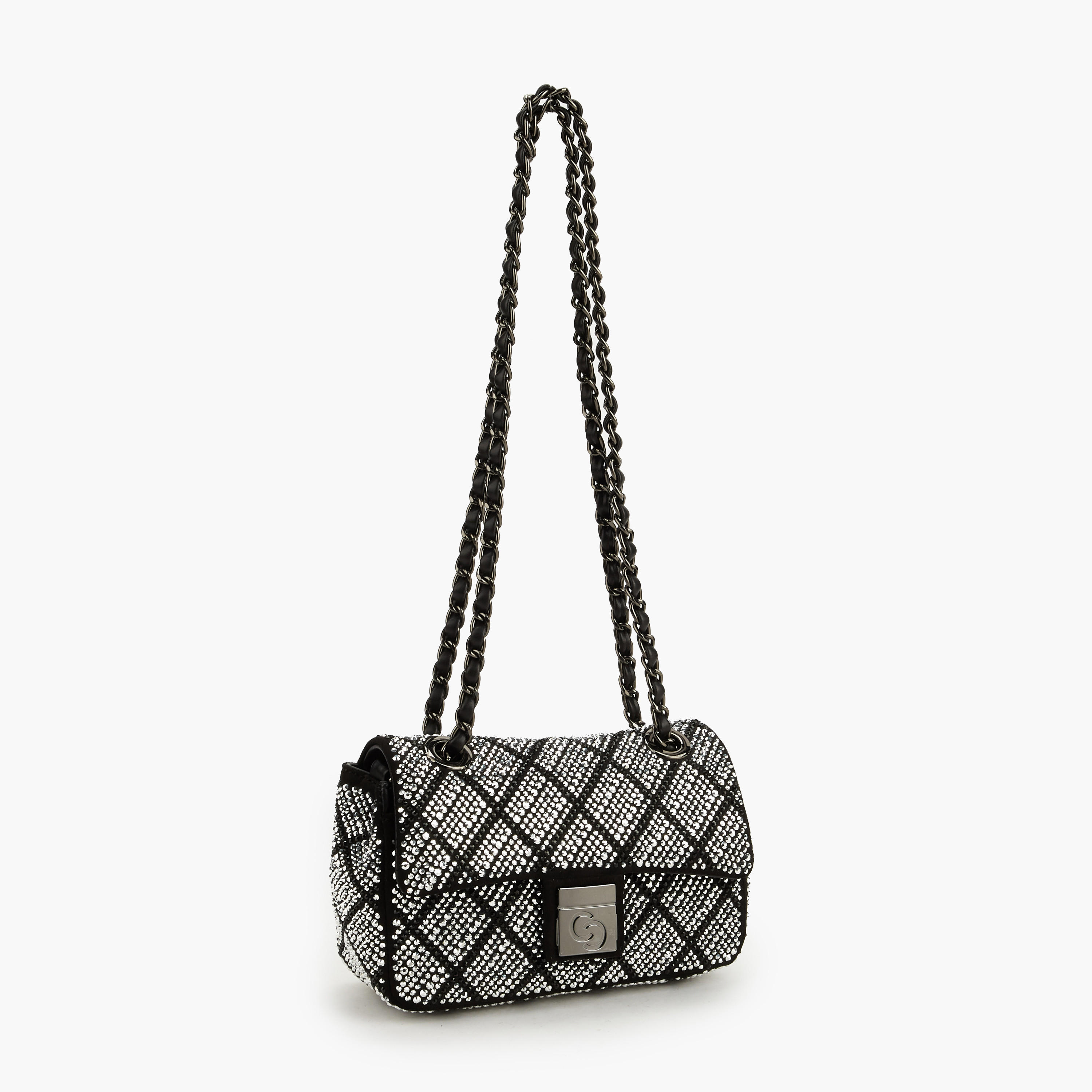 شنطة كروسبودي مزينة بحزام سلسلة من سيليست-women-bagsandwallets-handbags-image-4
