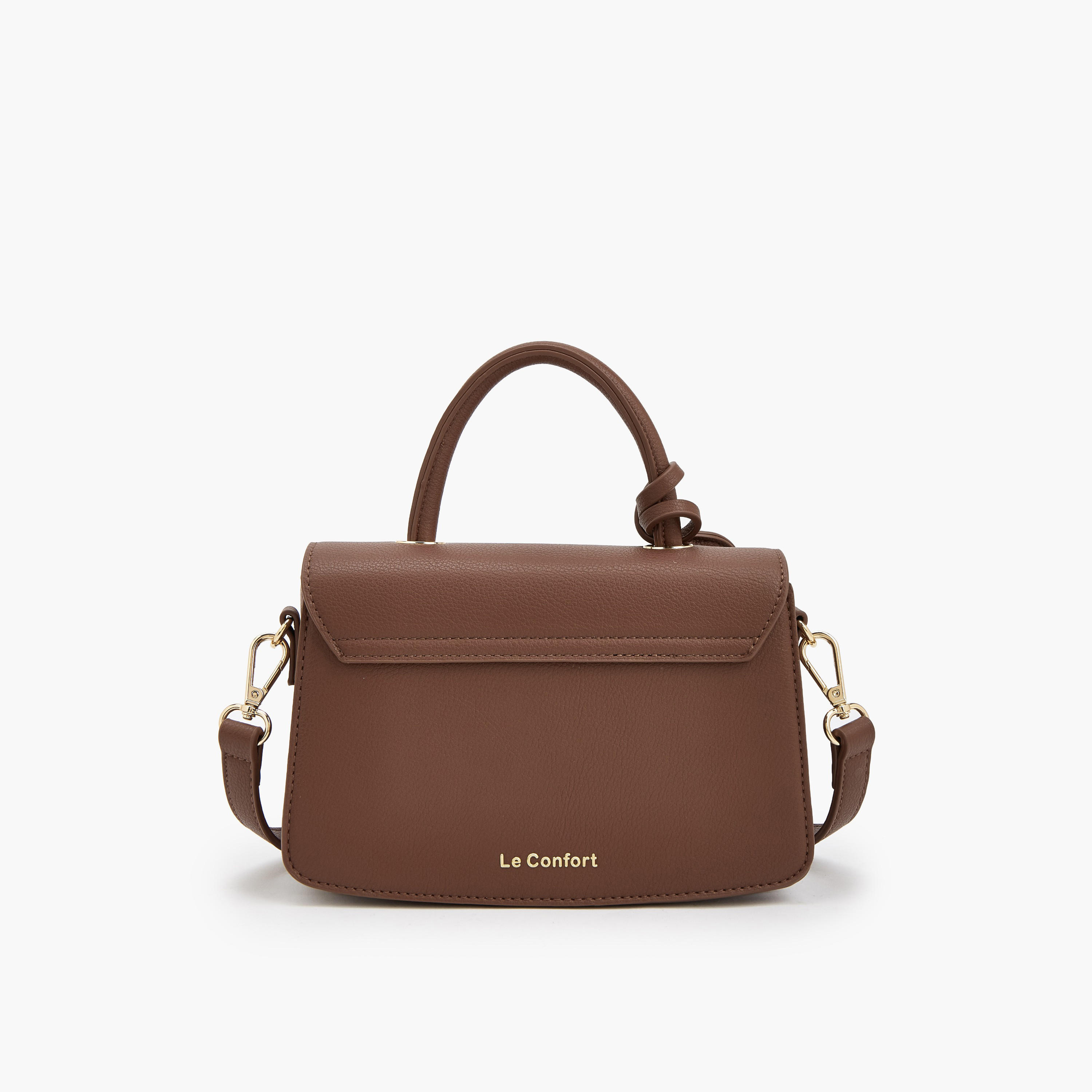 شنطة ساتشل بطبعات مونوجرام مع زينة طائر وحزام قابل للتعديل من لو كونفورت-women-bagsandwallets-handbags-image-5